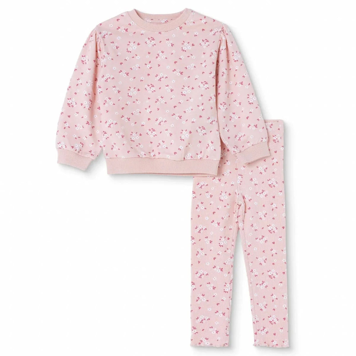 HelloBaby Floral Print Baby Sweatshirt & Leggings Set (3-6 Months to 4-5 Years)