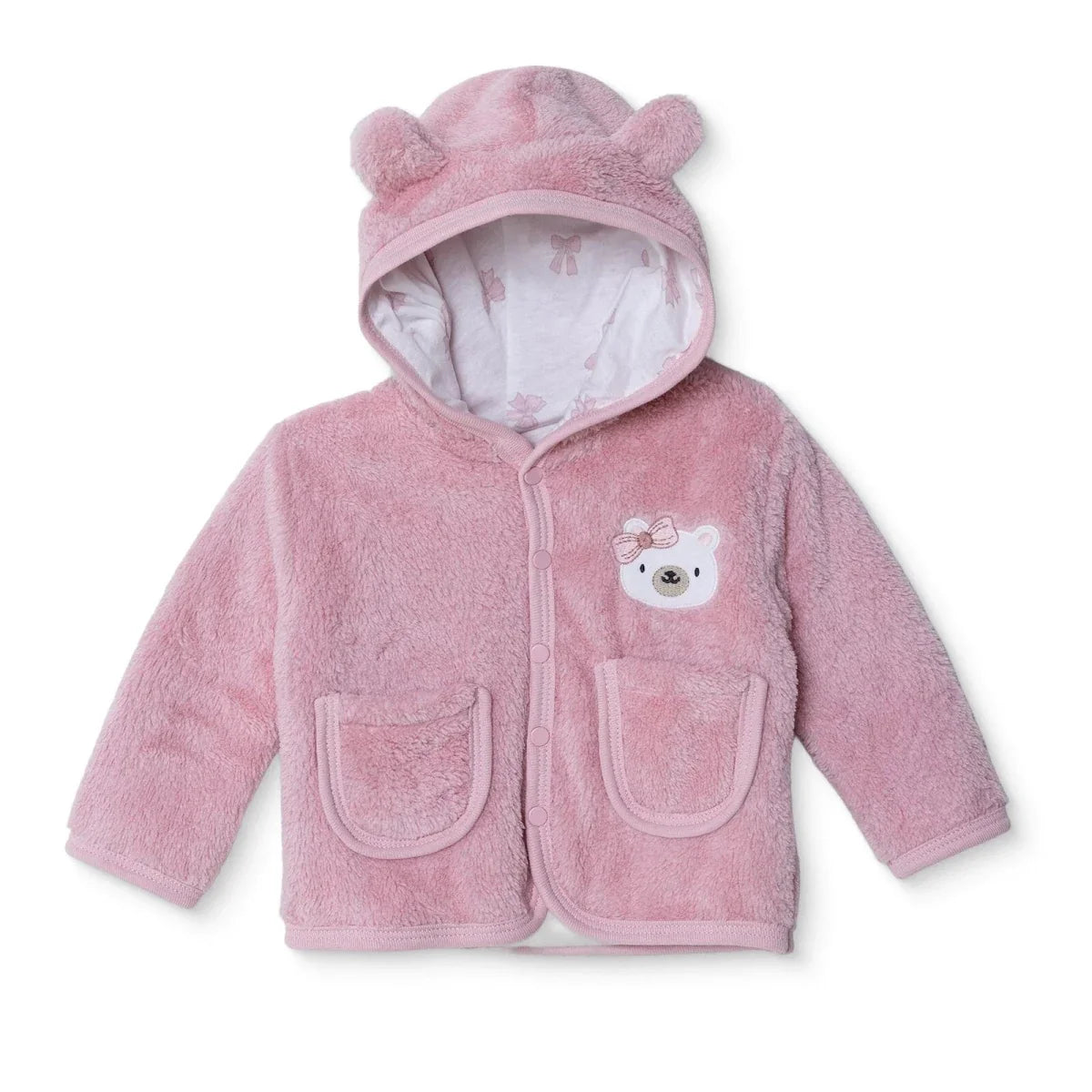HelloBaby Hooded Animal Print Baby Cardigan (1-3 Months to 12 Months)