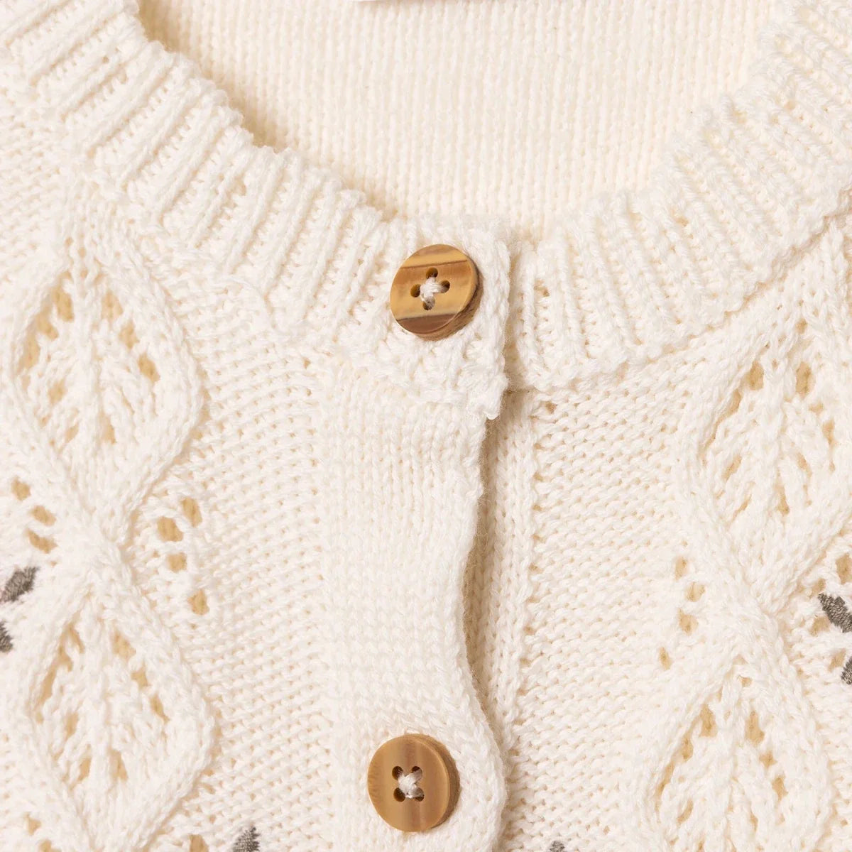 HelloBaby Crew Neck Knitted Baby Cardigan (9-12 Months to 4-5 Years)