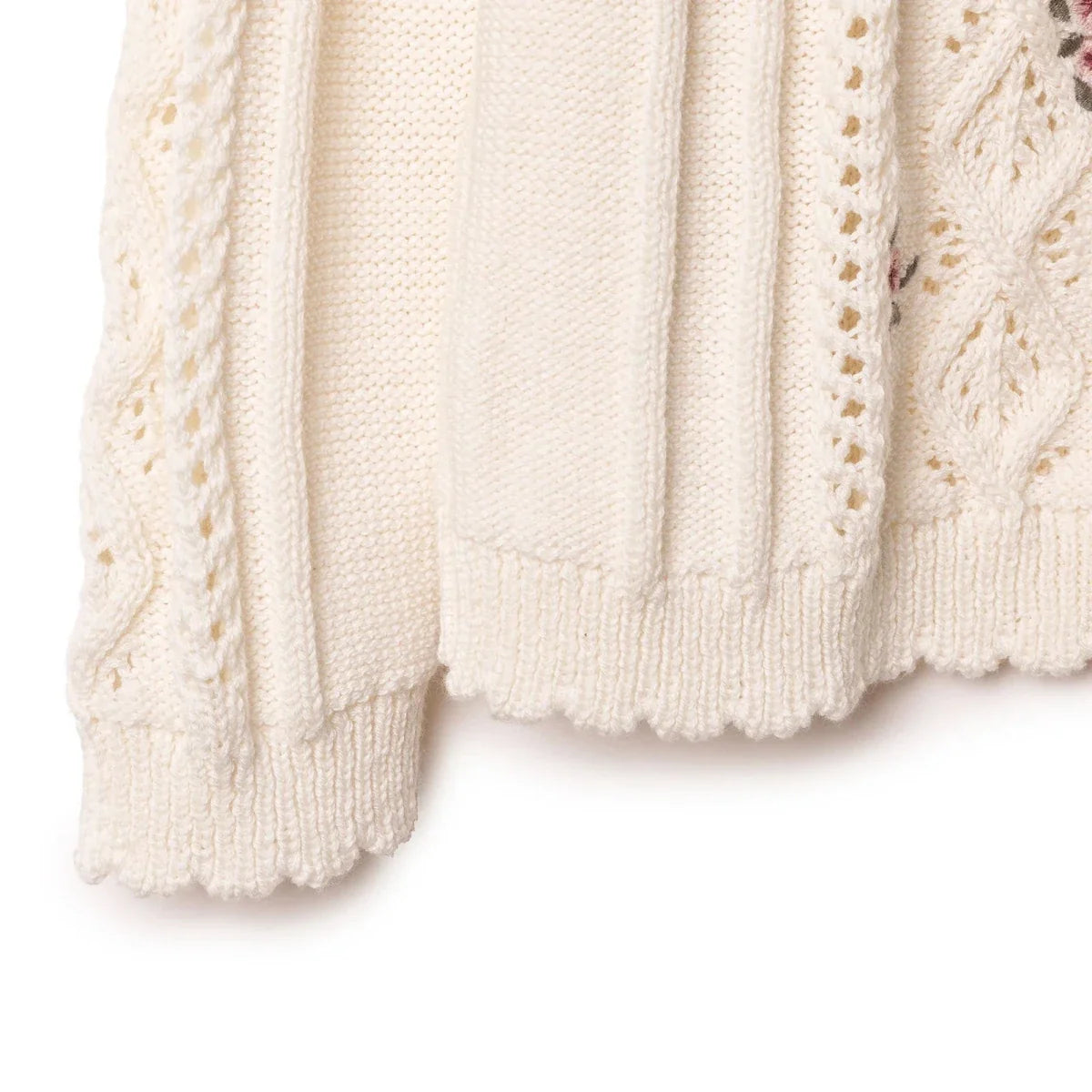 HelloBaby Crew Neck Knitted Baby Cardigan (9-12 Months to 4-5 Years)
