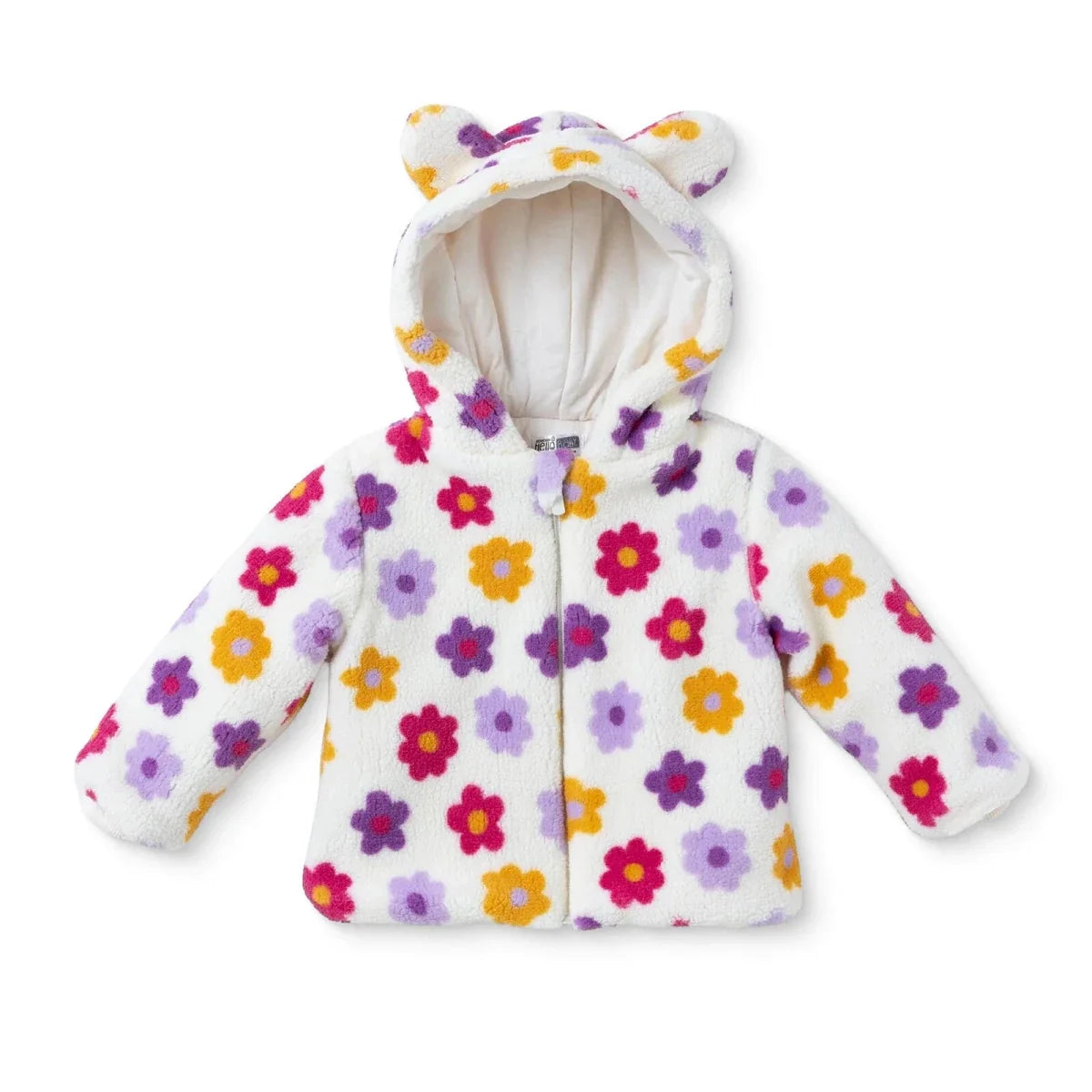HelloBaby Floral Print Soft Fleece Zip Baby Jacket (3-6 Months to 4-5 Years)