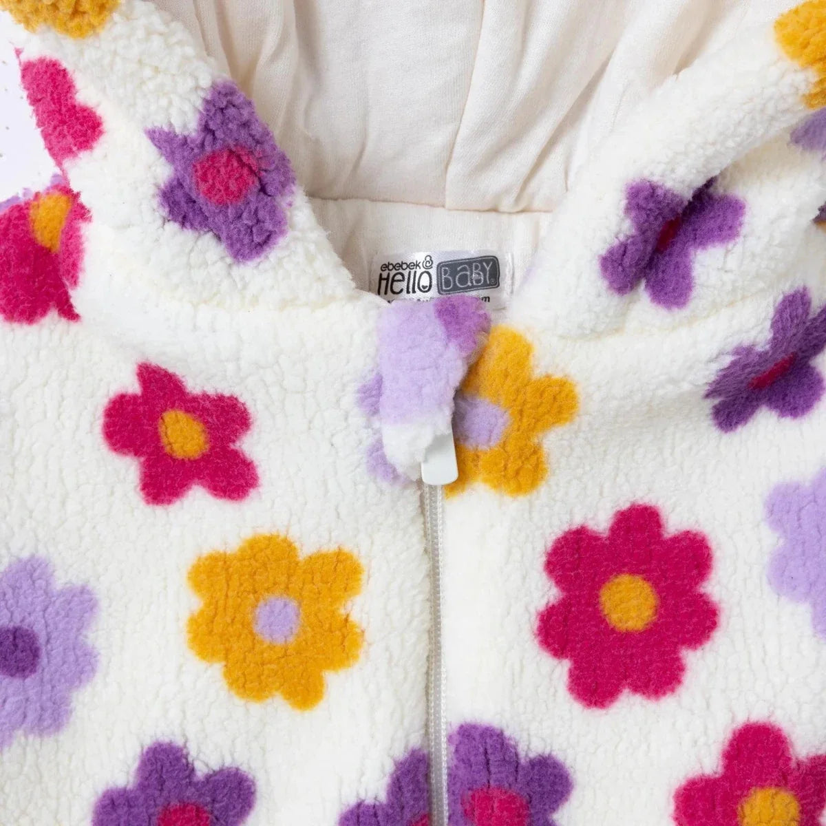 HelloBaby Floral Print Soft Fleece Zip Baby Jacket (3-6 Months to 4-5 Years)
