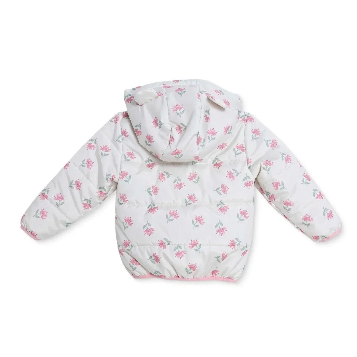 HelloBaby Hooded Floral Print Fleece Baby Jacket (9-12 Months to 4-5 Years)