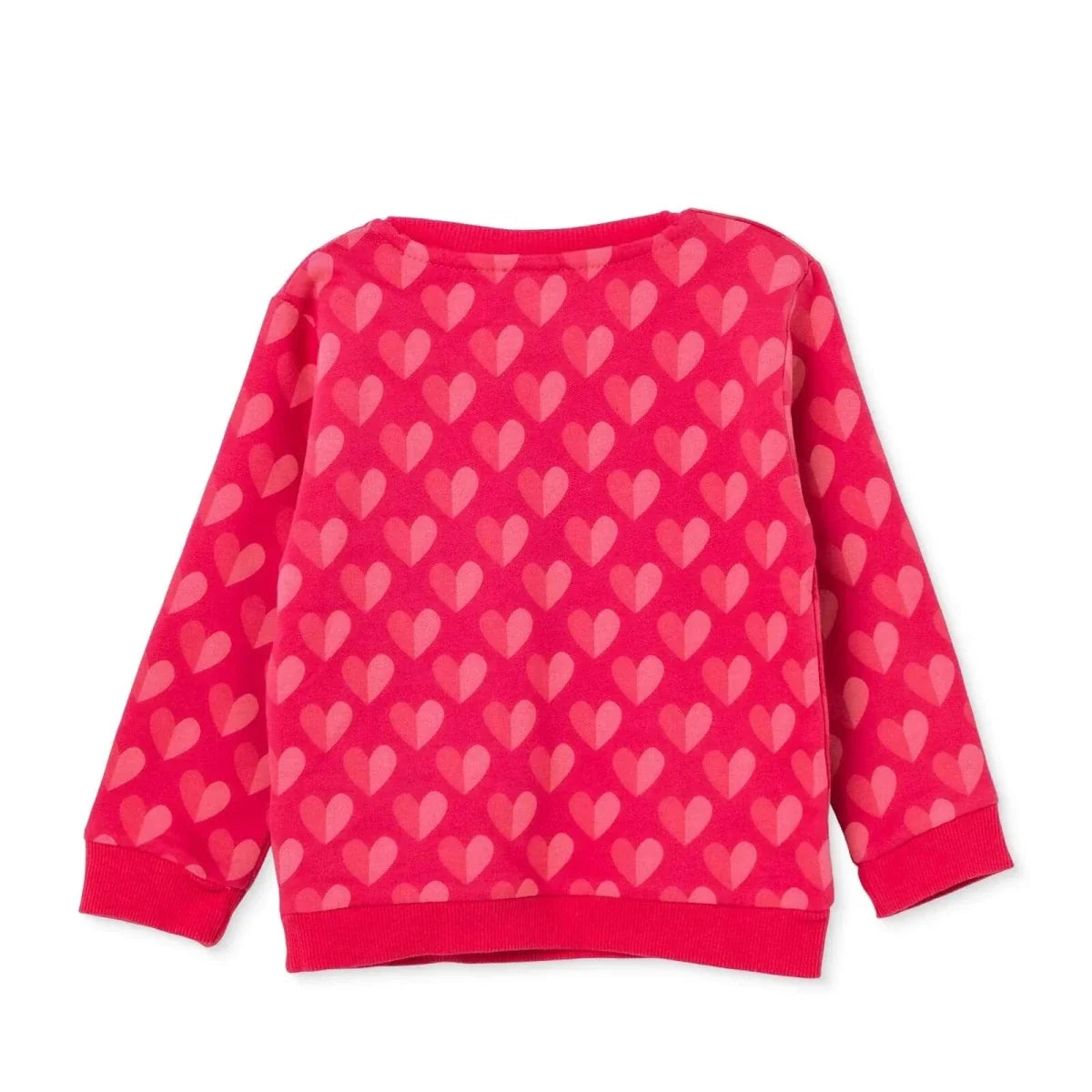 HelloBaby Heart Print Brushed Loopback Baby Sweatshirt (3-6 Months to 4-5 Years)