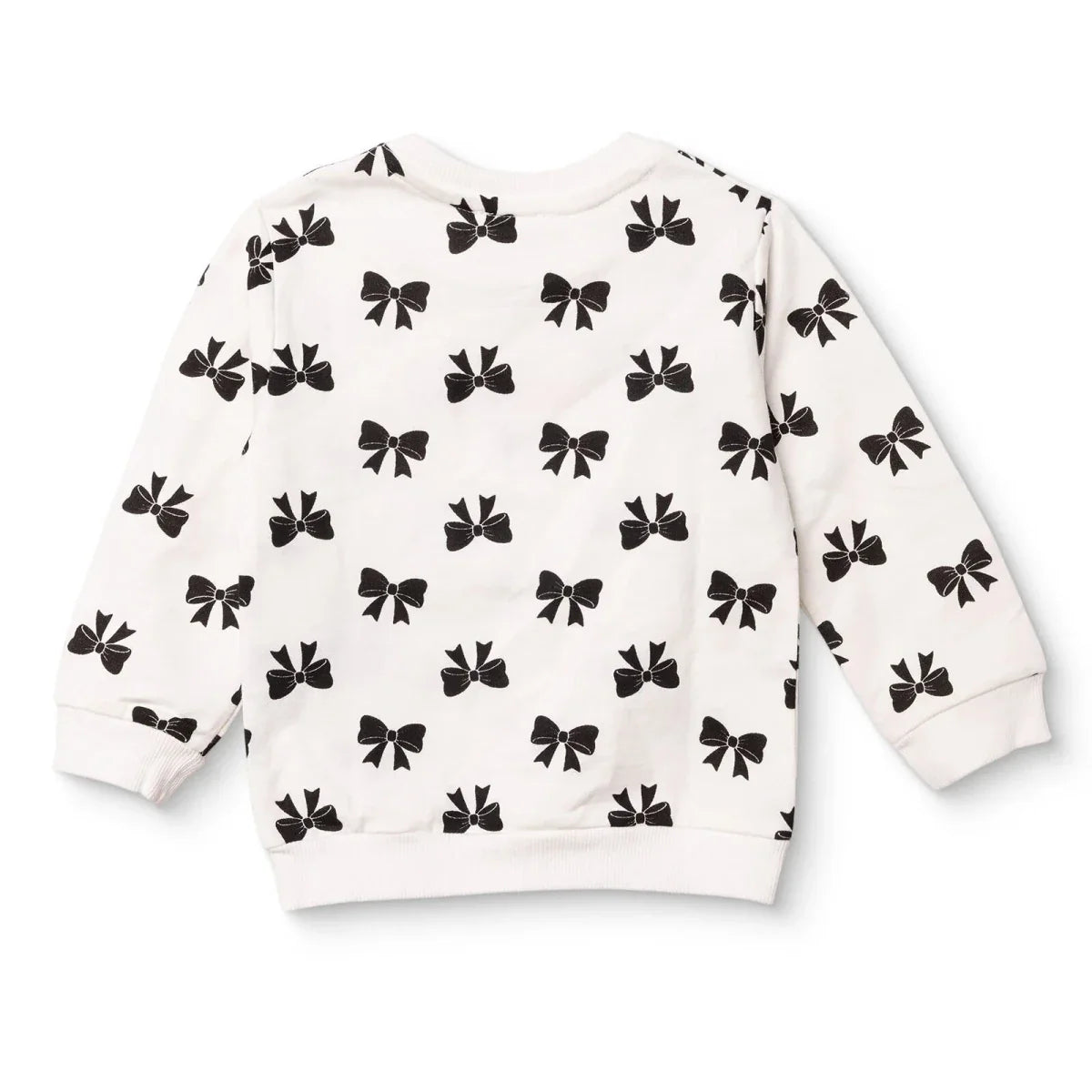HelloBaby Bow Print Brushed Loopback Baby Sweatshirt (3-6 Months to 4-5 Years)