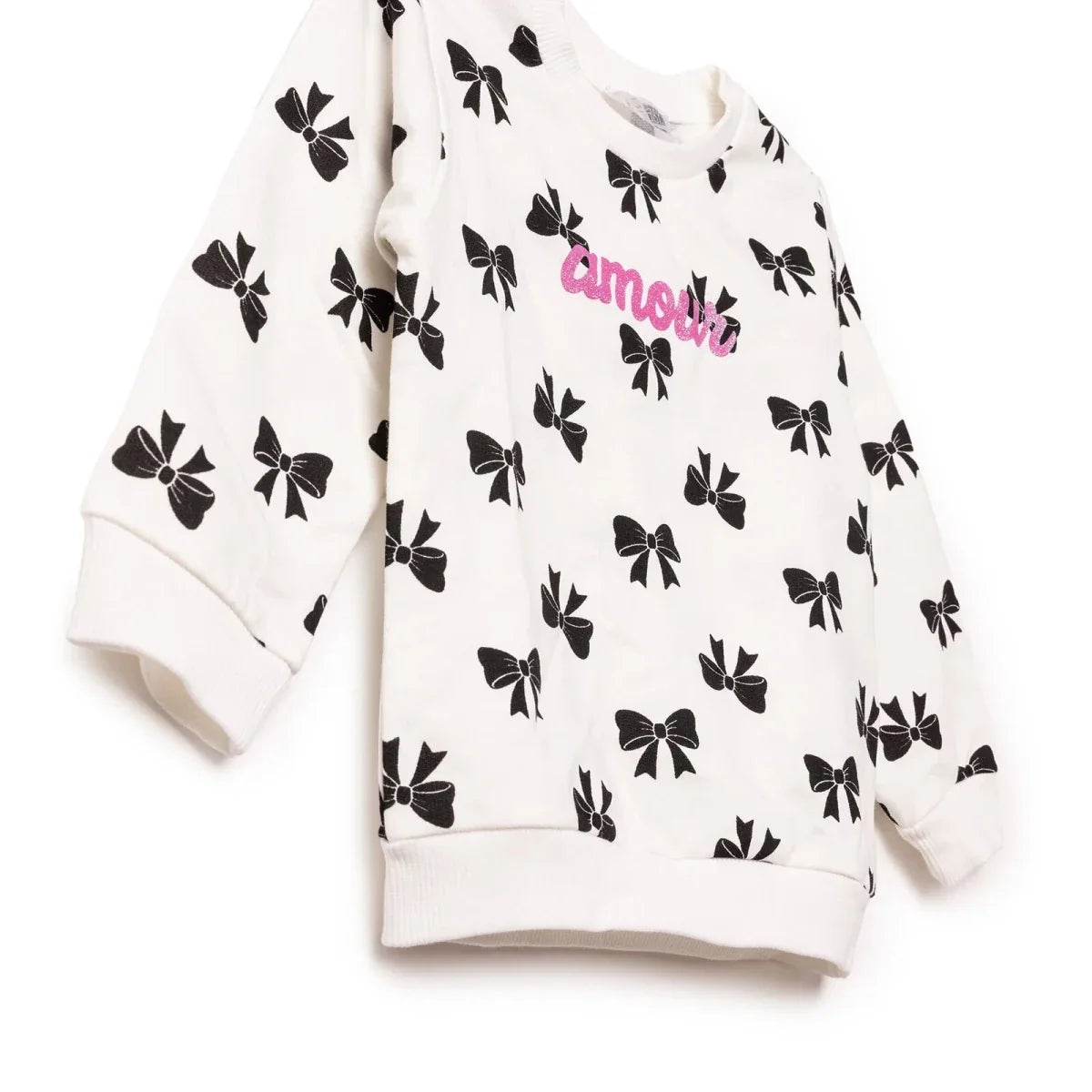HelloBaby Bow Print Brushed Loopback Baby Sweatshirt (3-6 Months to 4-5 Years)