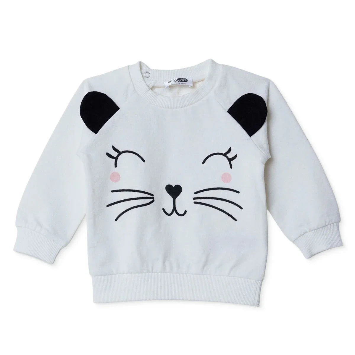 HelloBaby Animal Print Baby Sweatshirt (1-3 Months to 12 Months)
