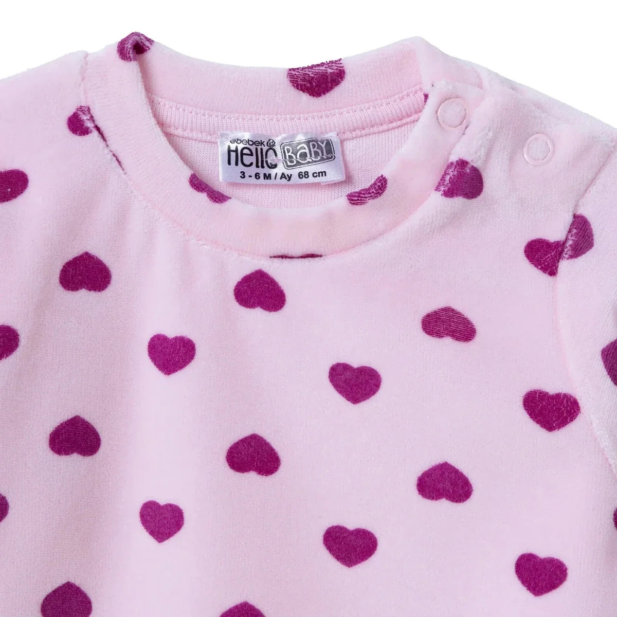 HelloBaby Velour Baby Sweatshirt & Leggings Set (1-3 Months to 12 Months)