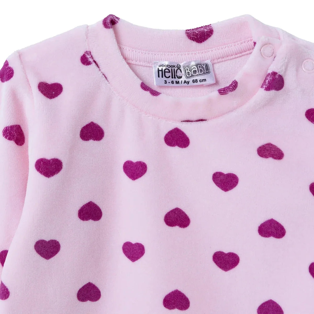 HelloBaby Velour Baby Sweatshirt & Leggings Set (1-3 Months to 12 Months)