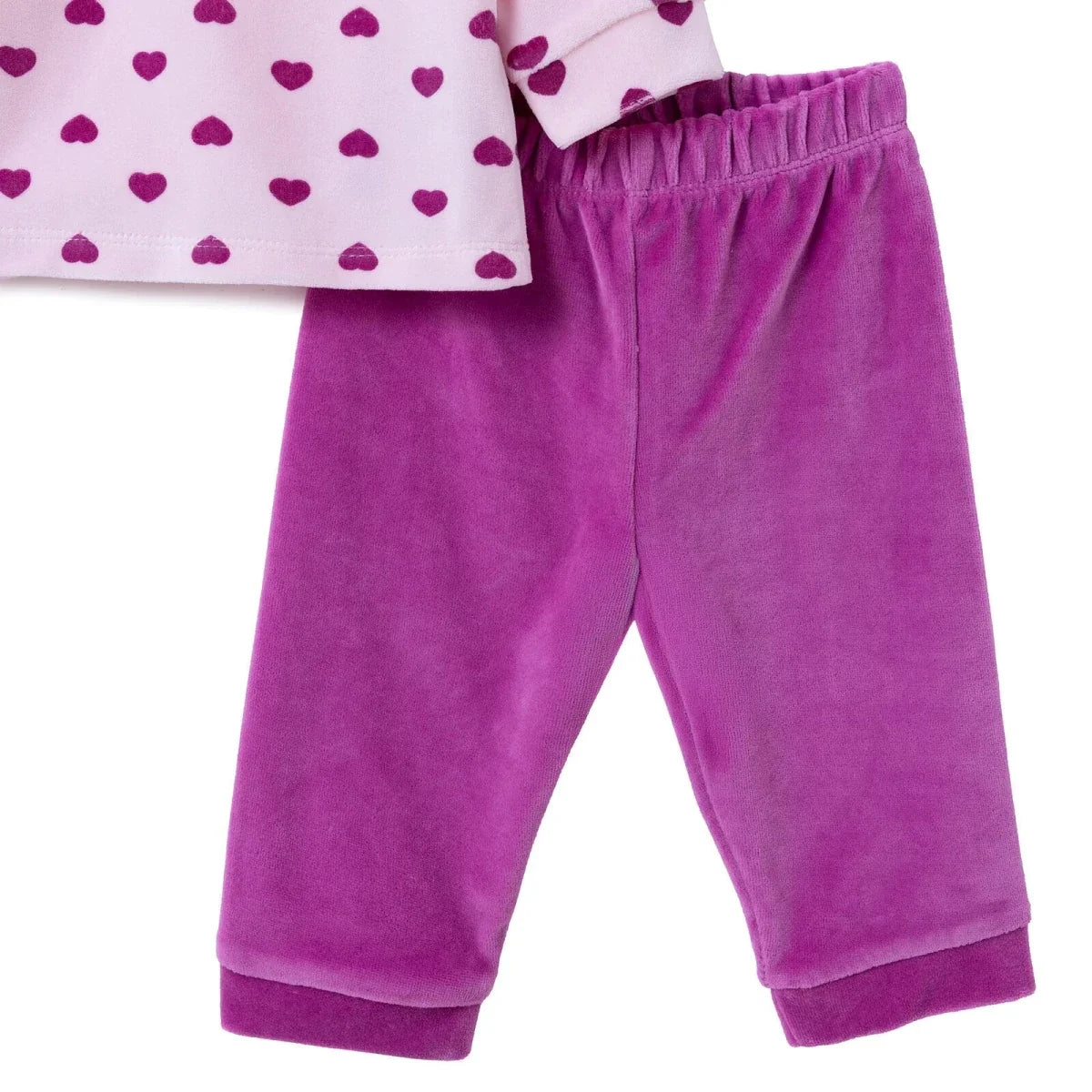 HelloBaby Velour Baby Sweatshirt & Leggings Set (1-3 Months to 12 Months)