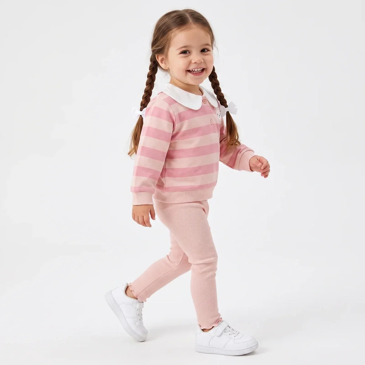 HelloBaby Bear Print Baby Sweatshirt & Leggings Set (3-6 Months to 4-5 Years)