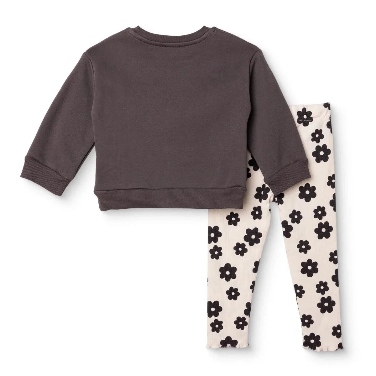 HelloBaby Floral Print Baby Sweatshirt & Leggings Set (3-6 Months to 4-5 Years)