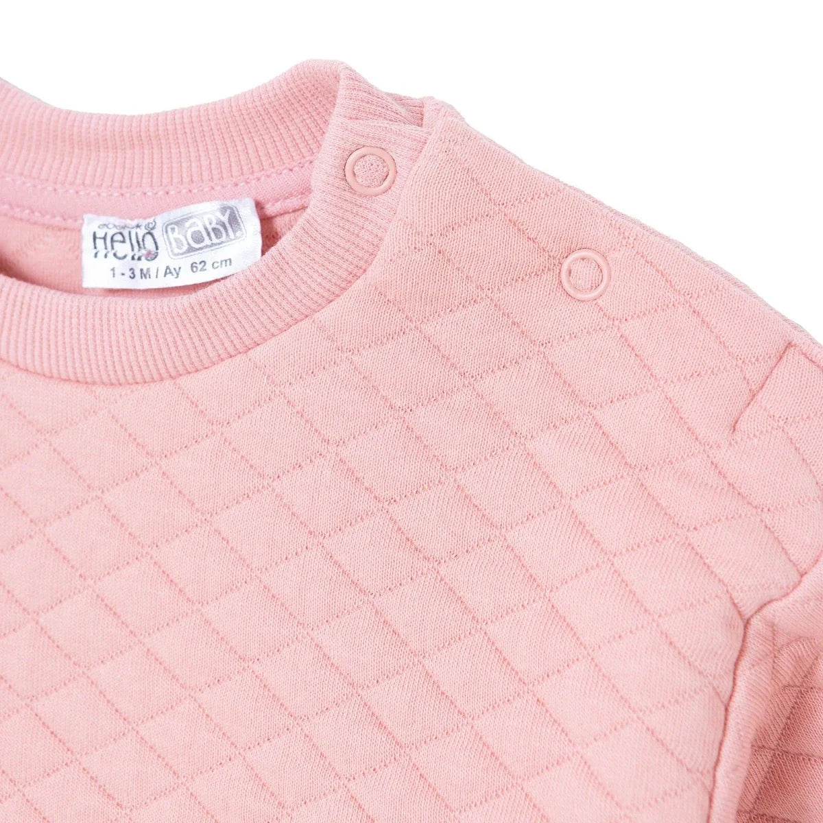HelloBaby Quilted Baby Sweatshirt & Leggings Set (1-3 Months to 12 Months)