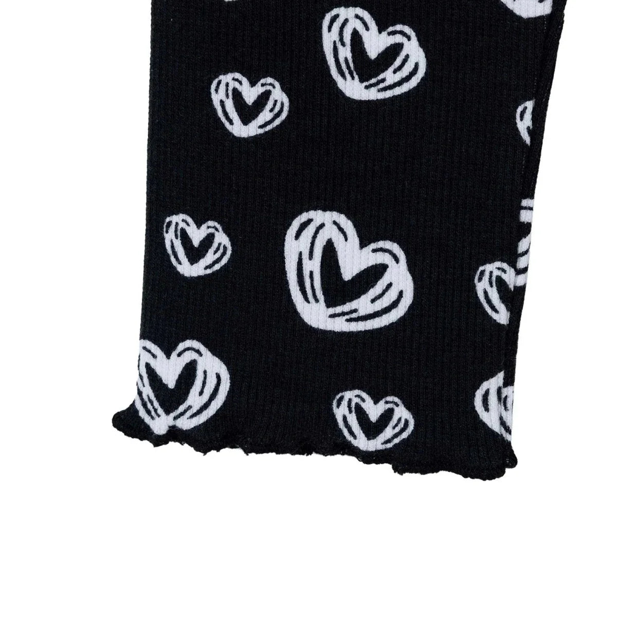 HelloBaby Heart Print Ribbed Baby Leggings (1-3 Months to 12 Months)