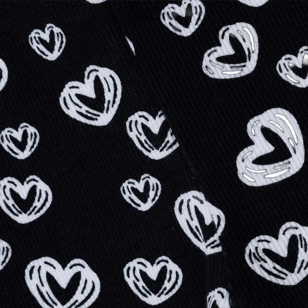 HelloBaby Heart Print Ribbed Baby Leggings (1-3 Months to 12 Months)