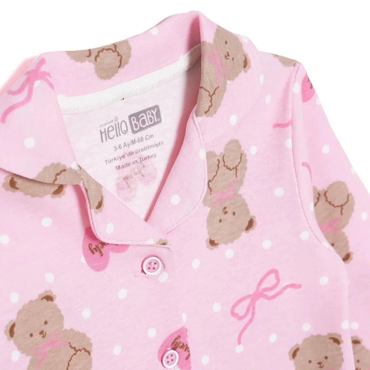 HelloBaby Animal Print Peter Pan Collar Baby Pyjama Set (3-6 Months to 3-4 Years)