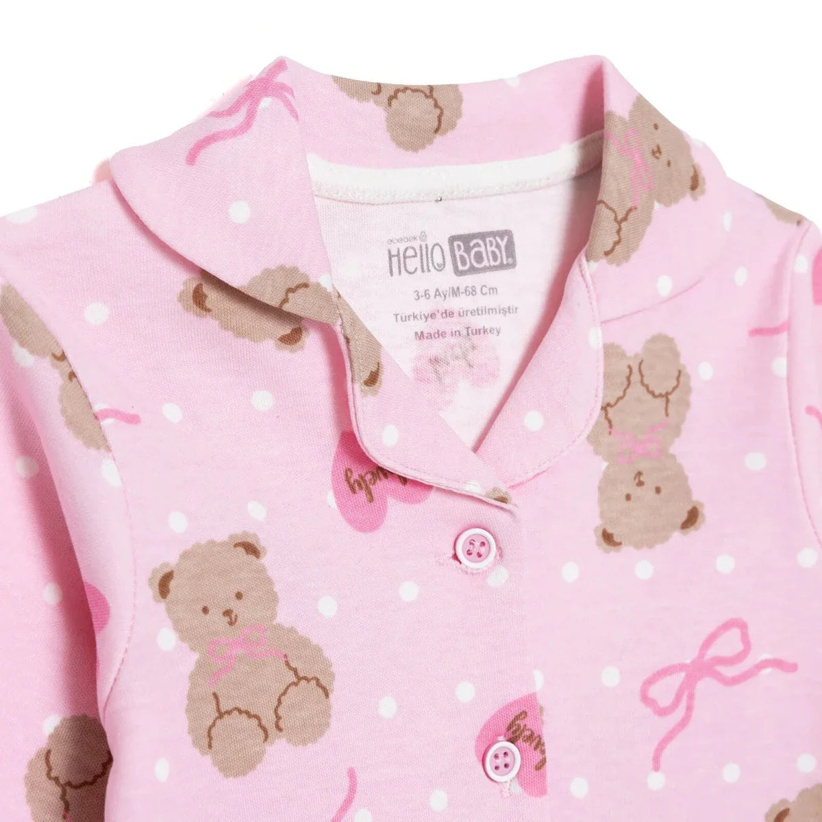 HelloBaby Animal Print Peter Pan Collar Baby Pyjama Set (3-6 Months to 3-4 Years)