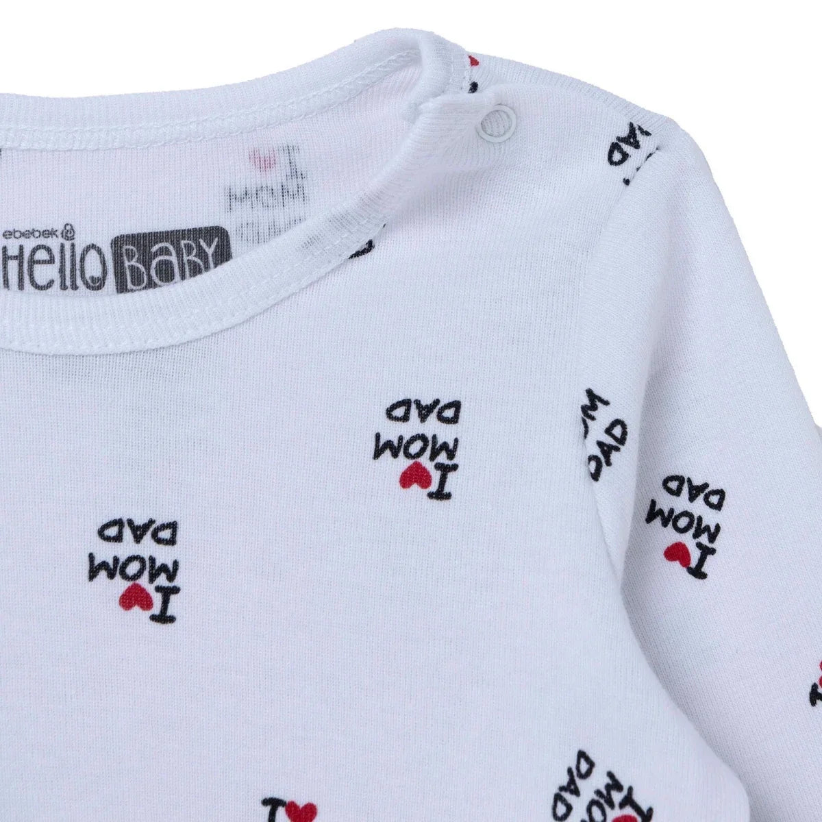 HelloBaby Long Sleeve Baby Bodysuit (1-3 Months to 2-3 Years)