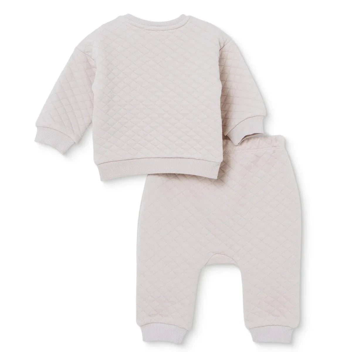 HelloBaby Quilted Baby Sweatshirt & Leggings Set (1-3 Months to 12 Months)
