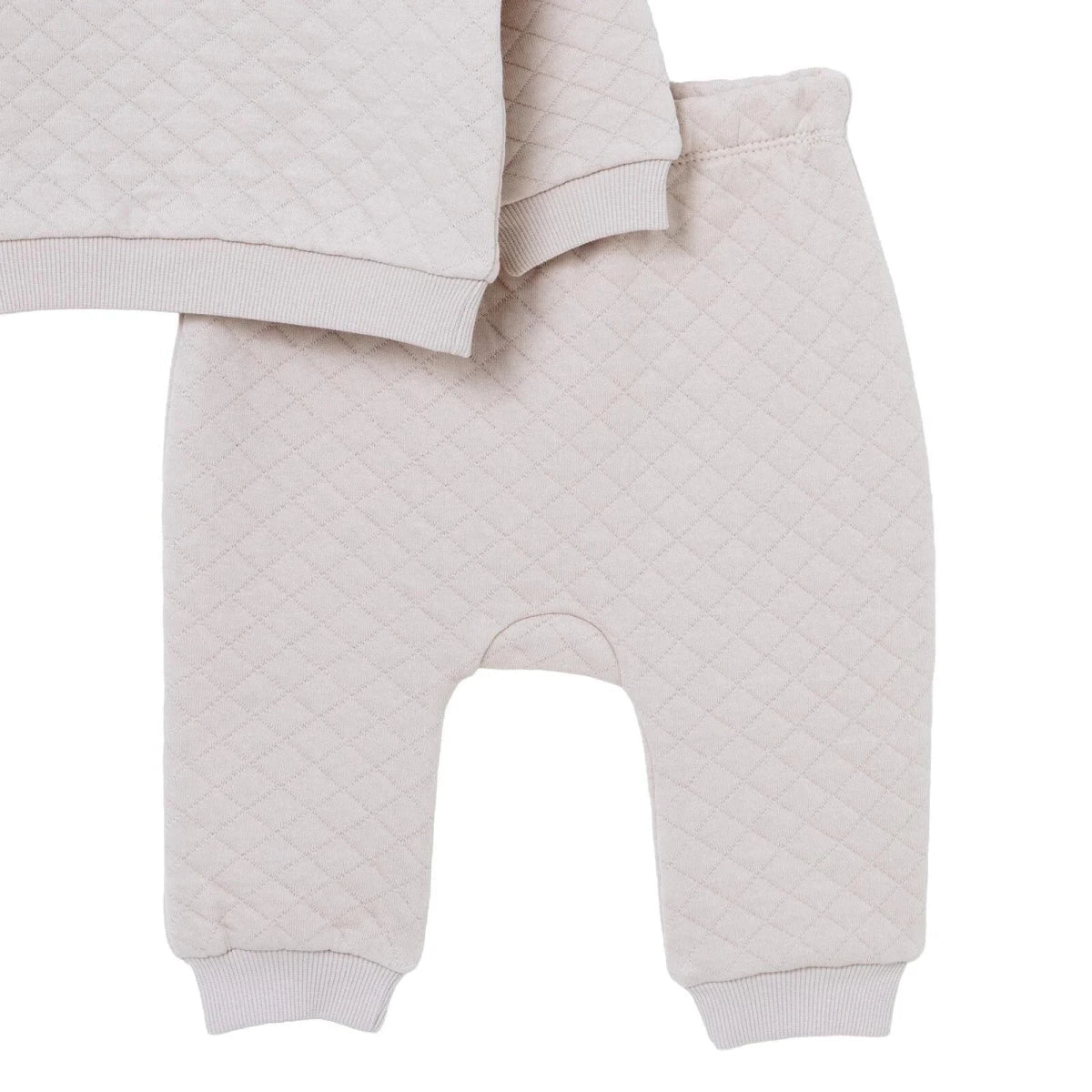 HelloBaby Quilted Baby Sweatshirt & Leggings Set (1-3 Months to 12 Months)