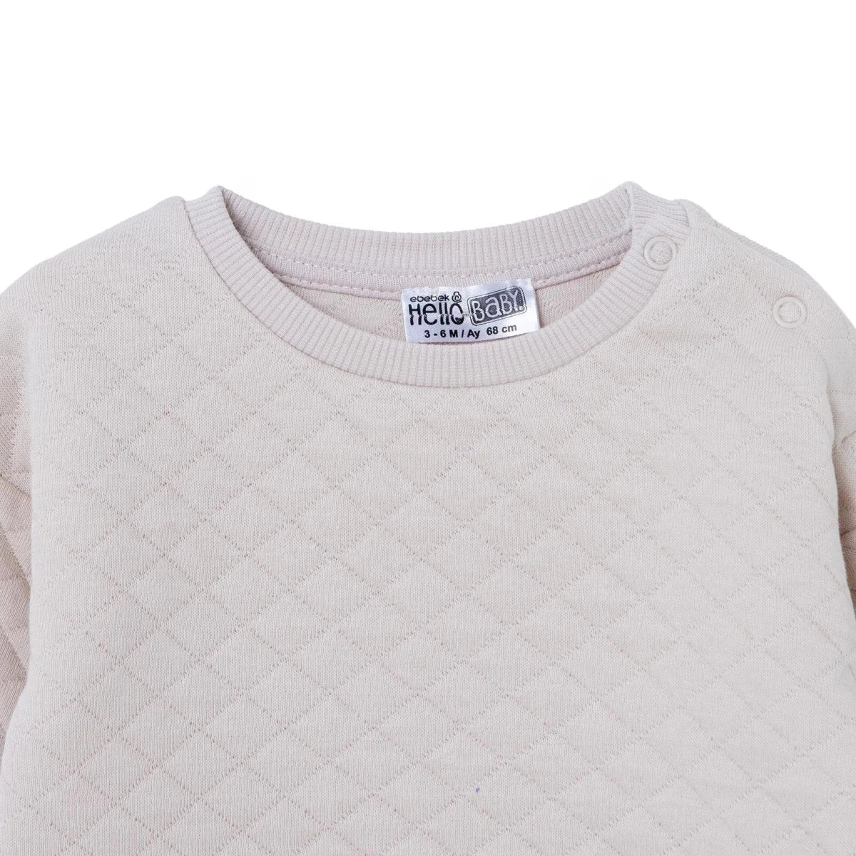 HelloBaby Quilted Baby Sweatshirt & Leggings Set (1-3 Months to 12 Months)