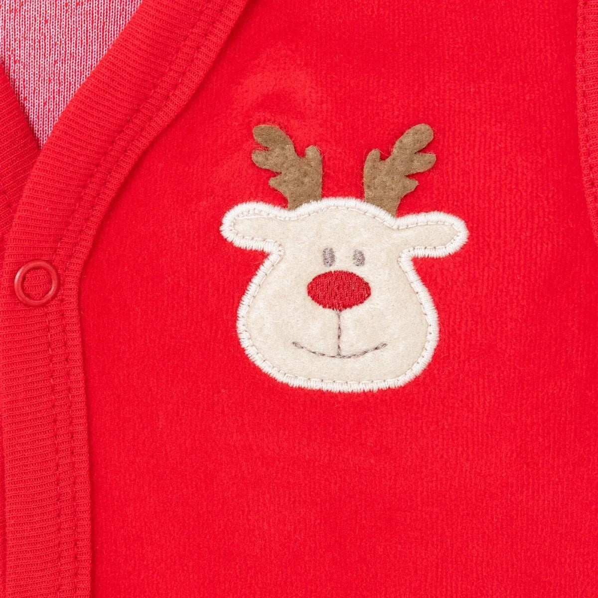 HelloBaby Deer Print Velour Baby Gilet (Newborn to 6-9 Months)