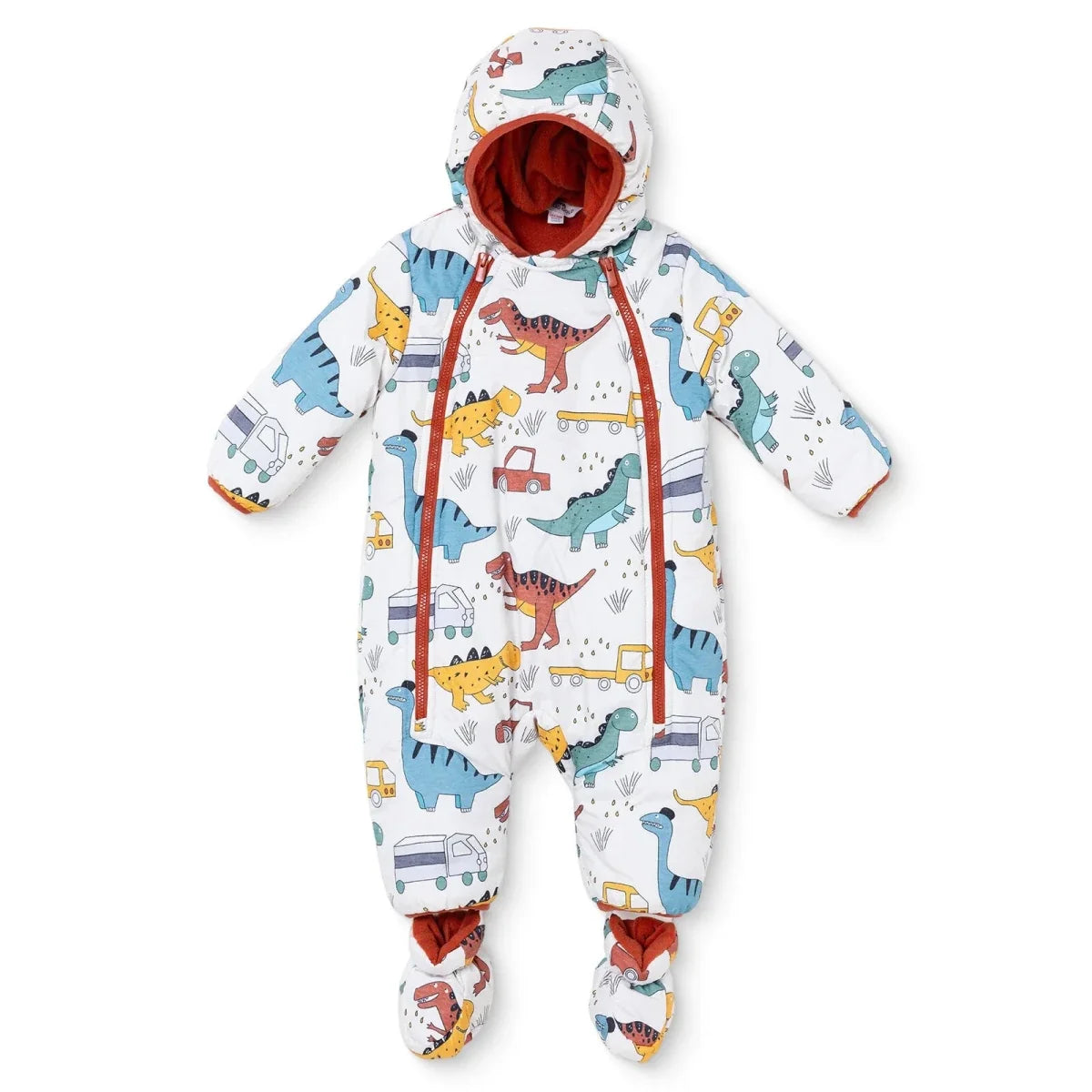 Midimod Dinosaur Print Baby Pramsuit (9-12 Months to 18 Months-2 Years)