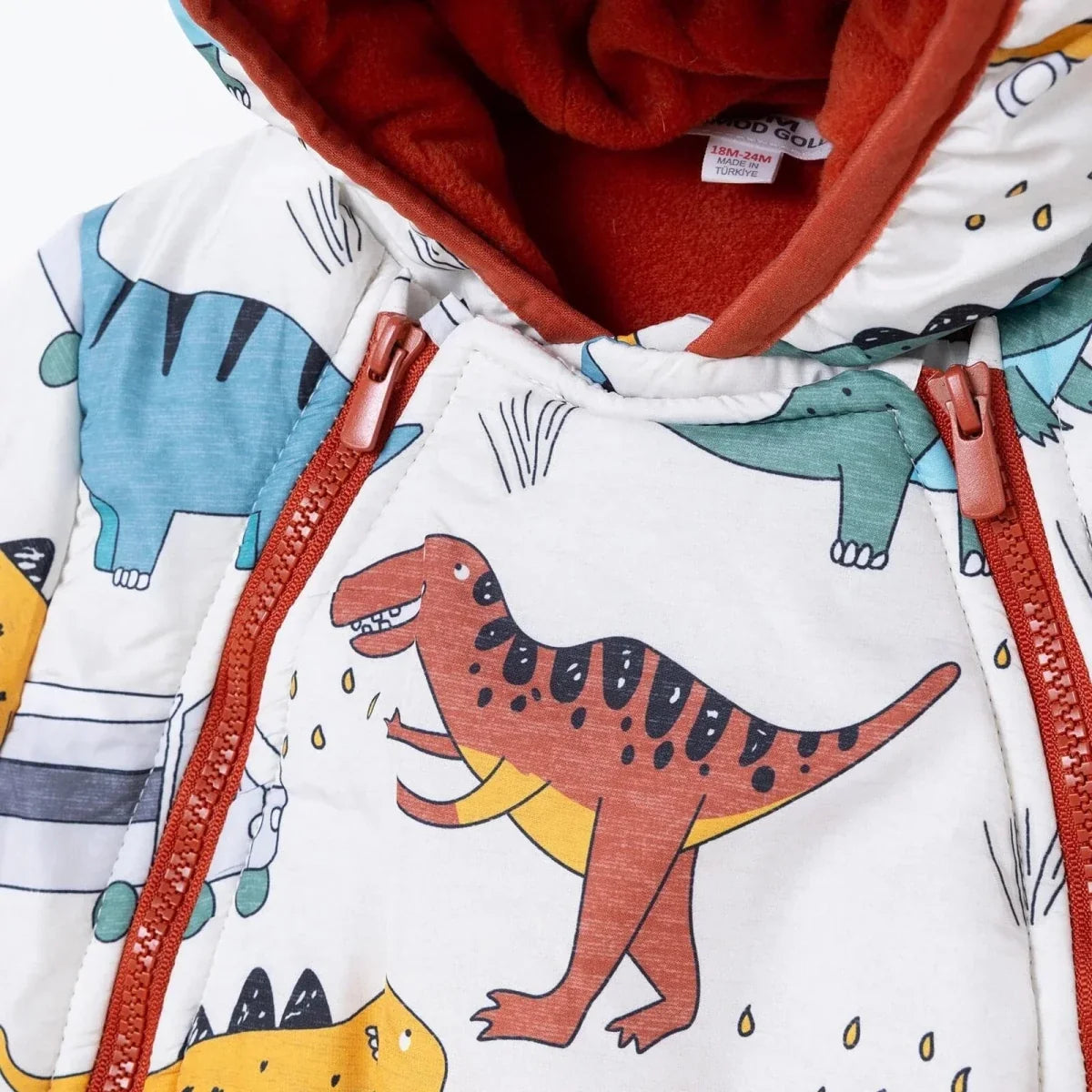 Midimod Dinosaur Print Baby Pramsuit (9-12 Months to 18 Months-2 Years)