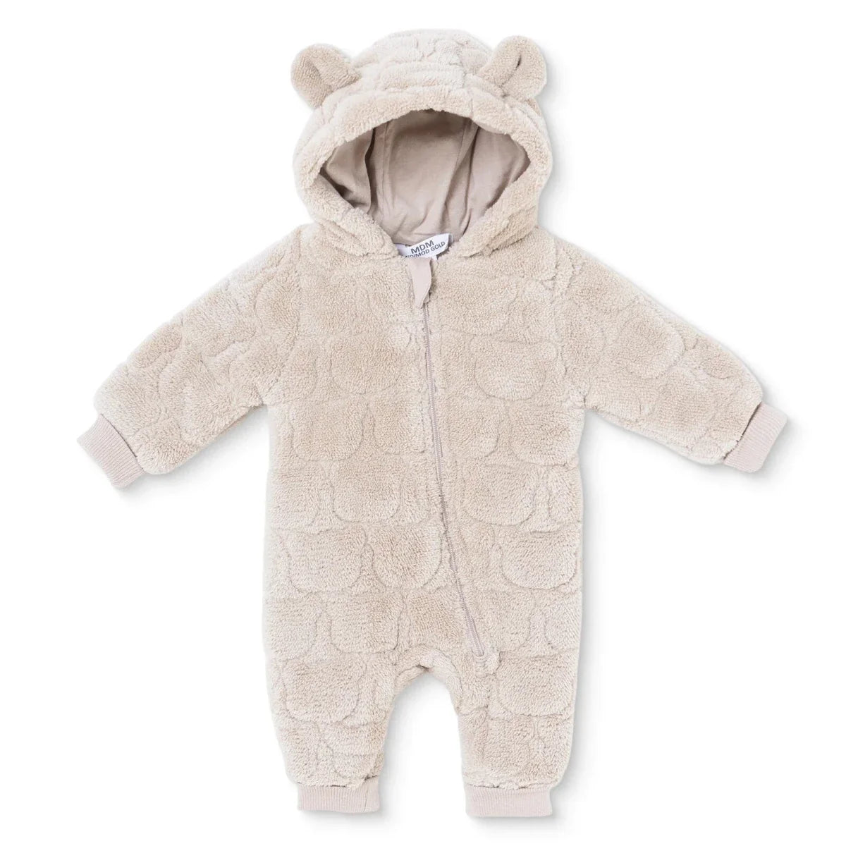 Midimod Animal Print Hooded Fleece Baby Pramsuit (1-3 Months to 12 Months)
