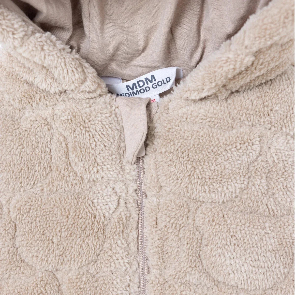 Midimod Animal Print Hooded Fleece Baby Pramsuit (1-3 Months to 12 Months)