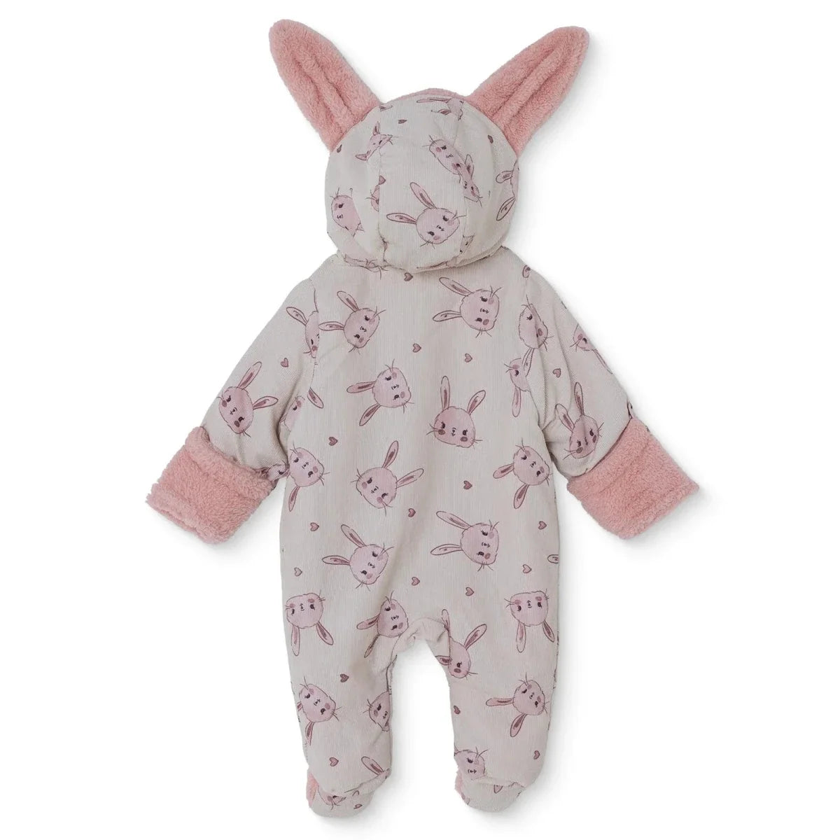 Midimod Hooded Zip-Up Soft Fleece Baby Pramsuit (1-3 Months to 12 Months)