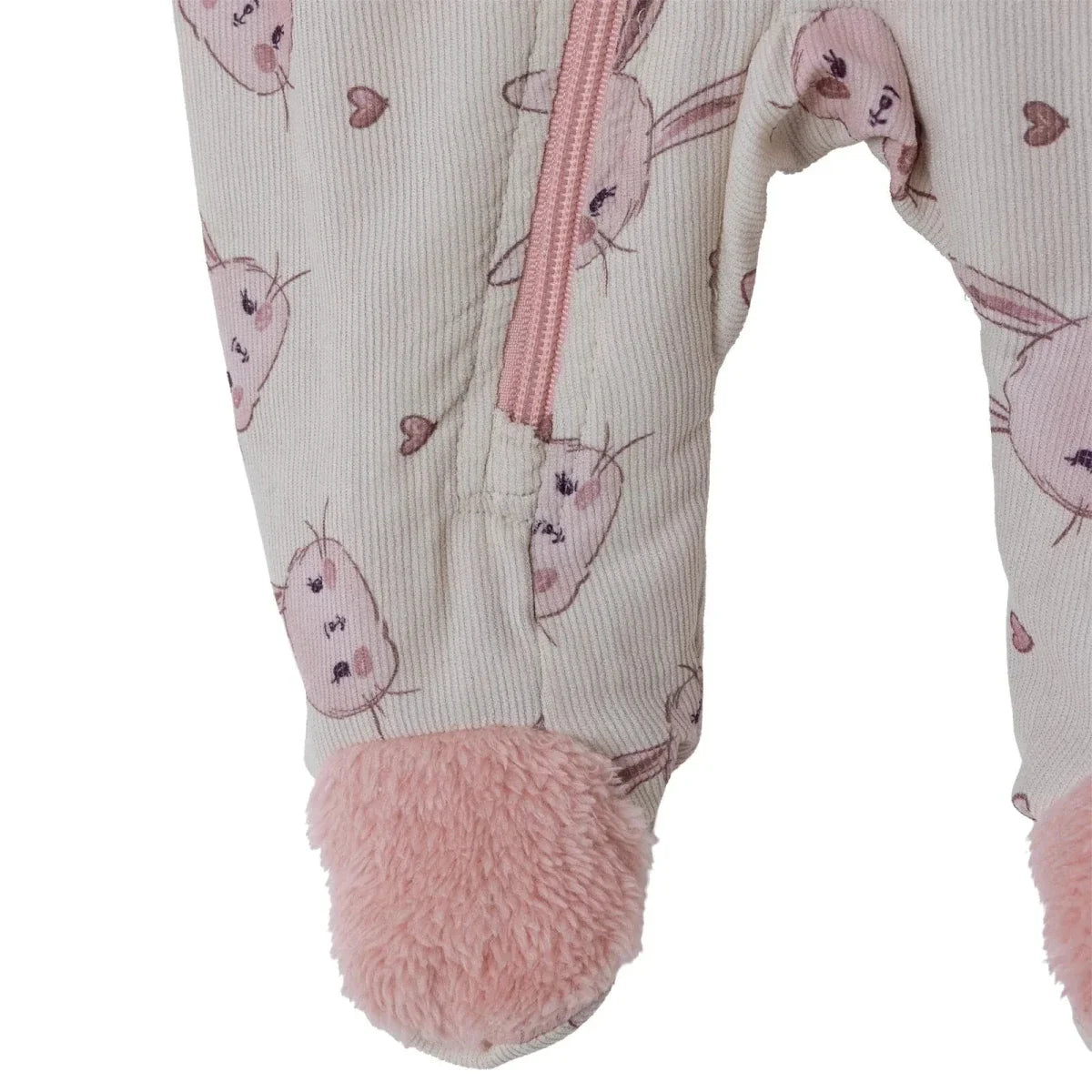 Midimod Hooded Zip-Up Soft Fleece Baby Pramsuit (1-3 Months to 12 Months)