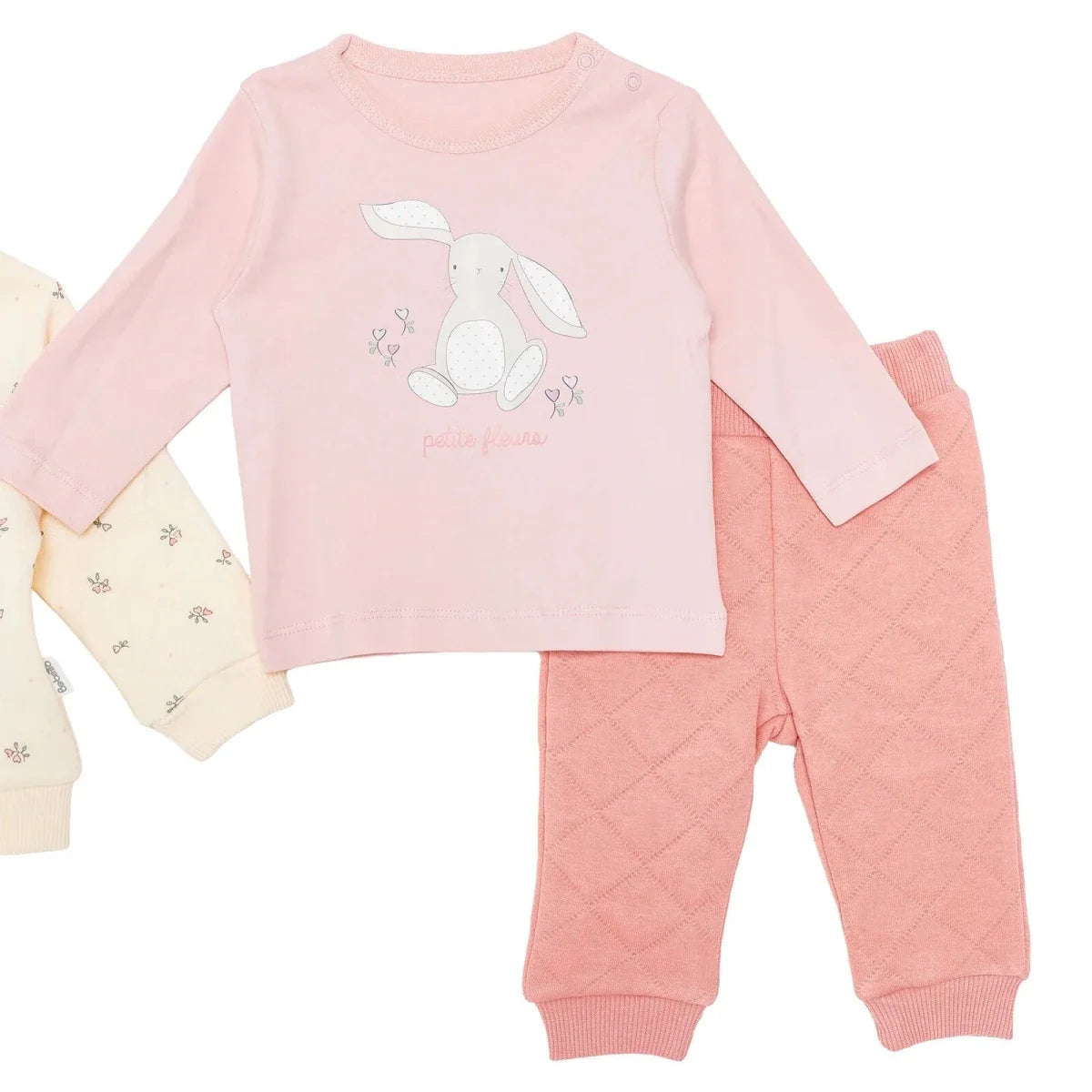 Bebetto 3 Piece Baby Cardigan, Sweatshirt & Leggings Set (1-3 to 12 Months)