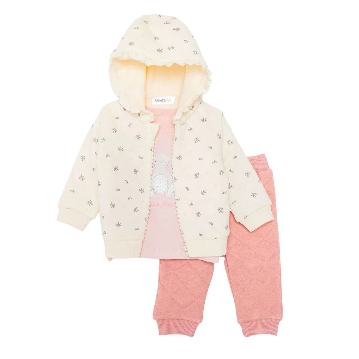 Bebetto 3 Piece Baby Cardigan, Sweatshirt & Leggings Set (1-3 to 12 Months)