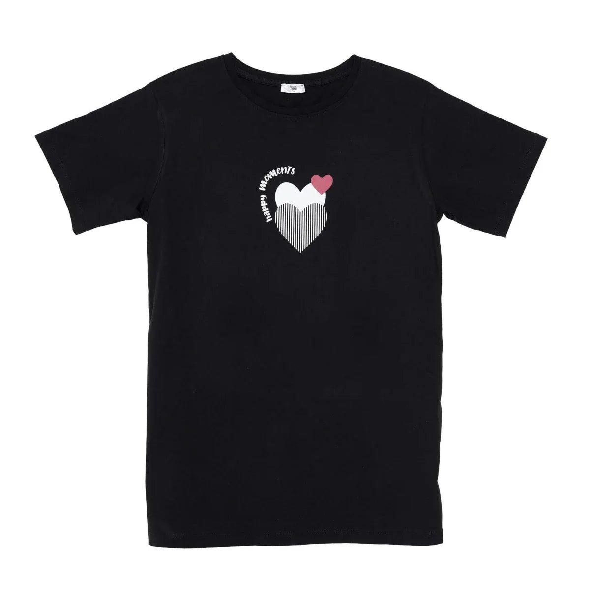 Baby Mom Heart Print Women's Maternity Short Sleeve T-Shirt (S to 2XL)