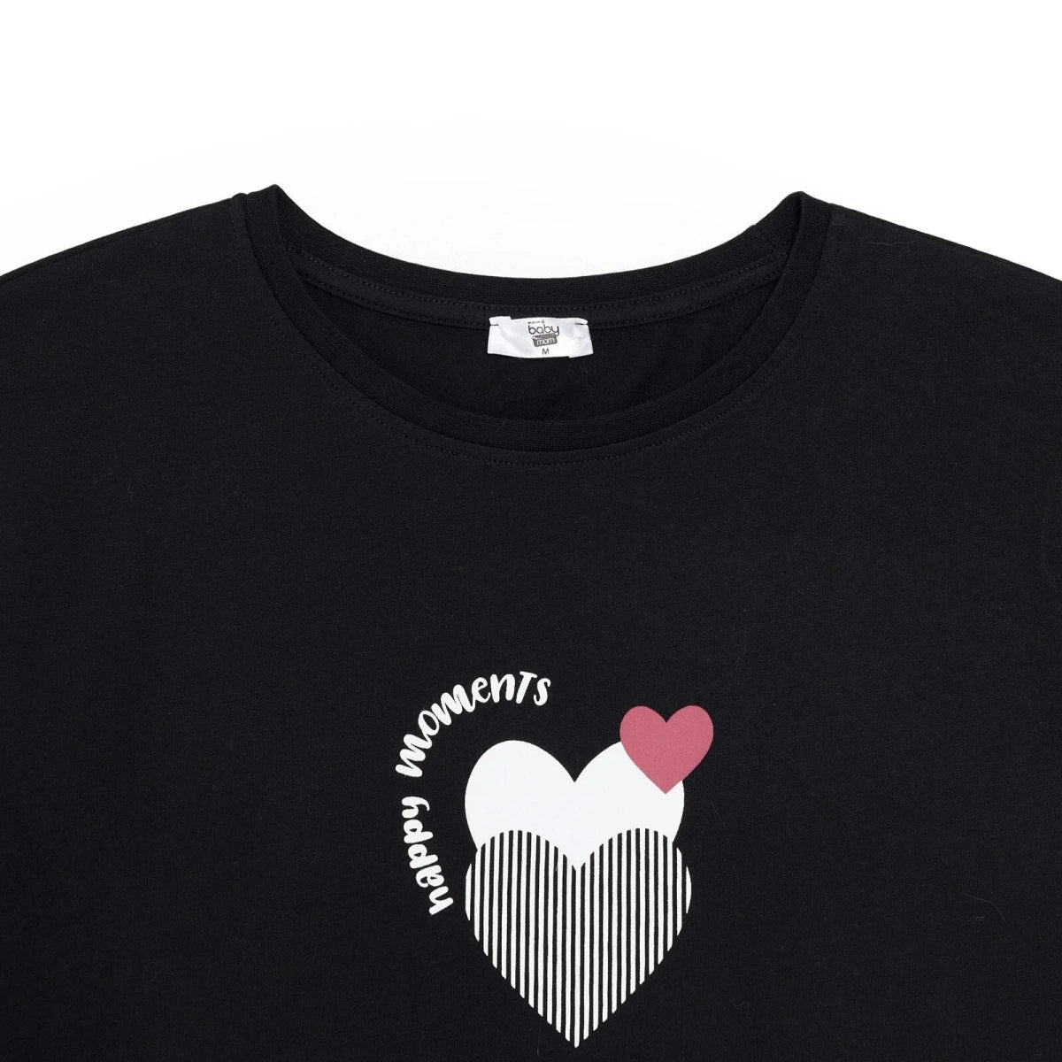Baby Mom Heart Print Women's Maternity Short Sleeve T-Shirt (S to 2XL)