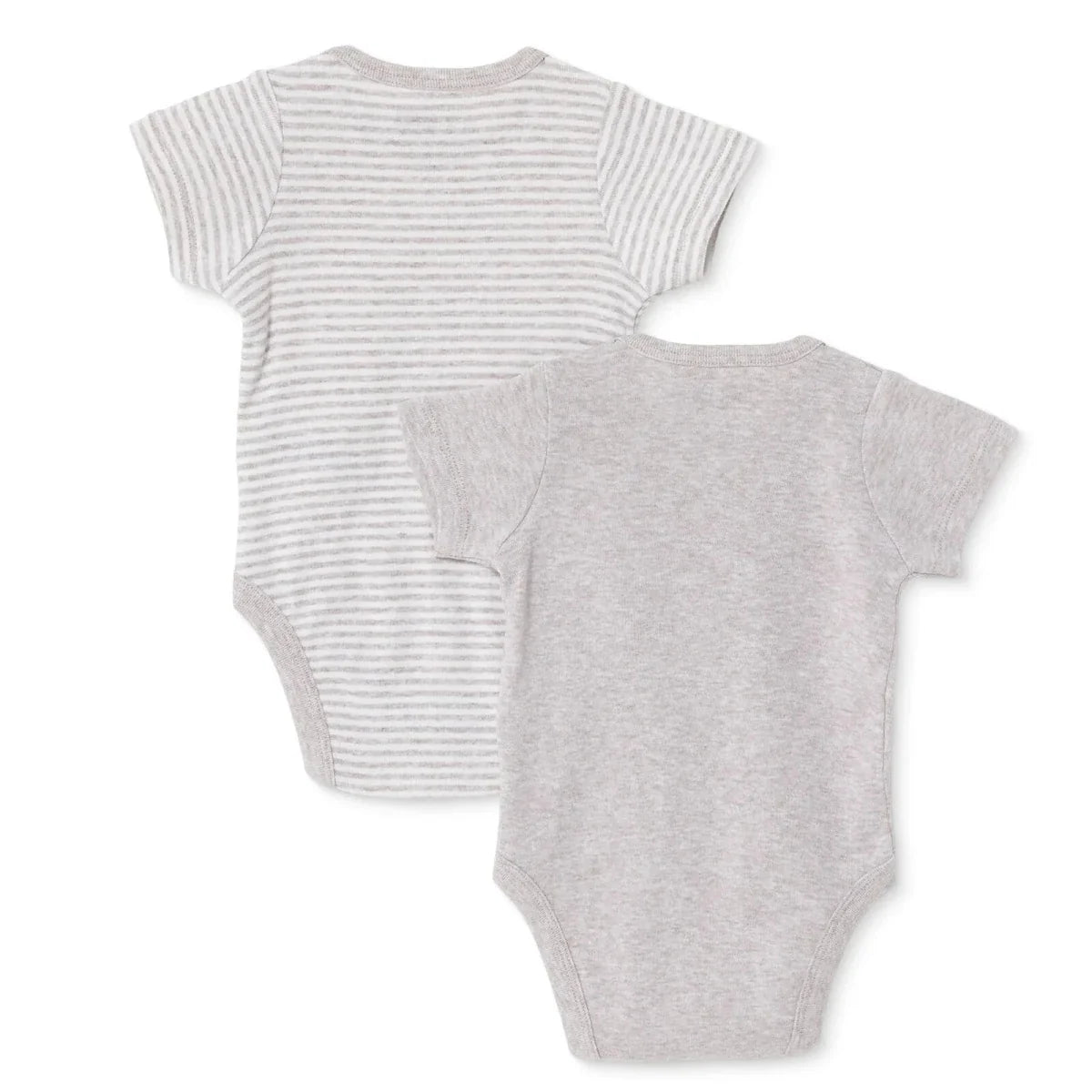 HelloBaby 2 Pack Striped Short Sleeve Baby Bodysuits (1-3 Months to 2-3 Years)
