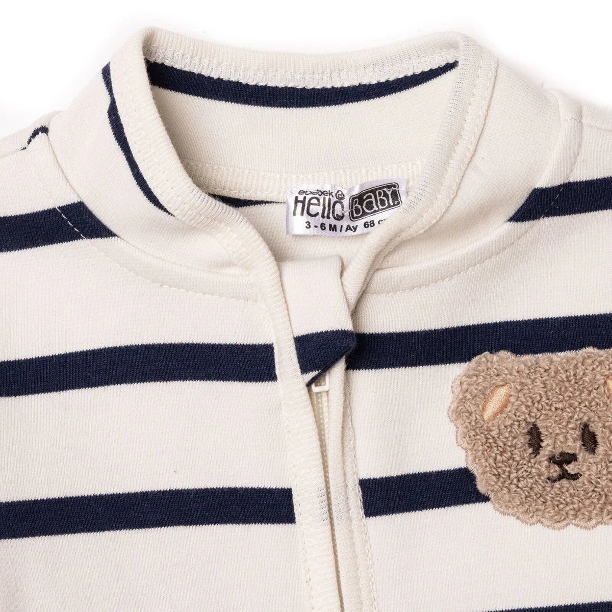 HelloBaby Grandad Collar Printed Baby Cardigan (1-3 Months to 12 Months)
