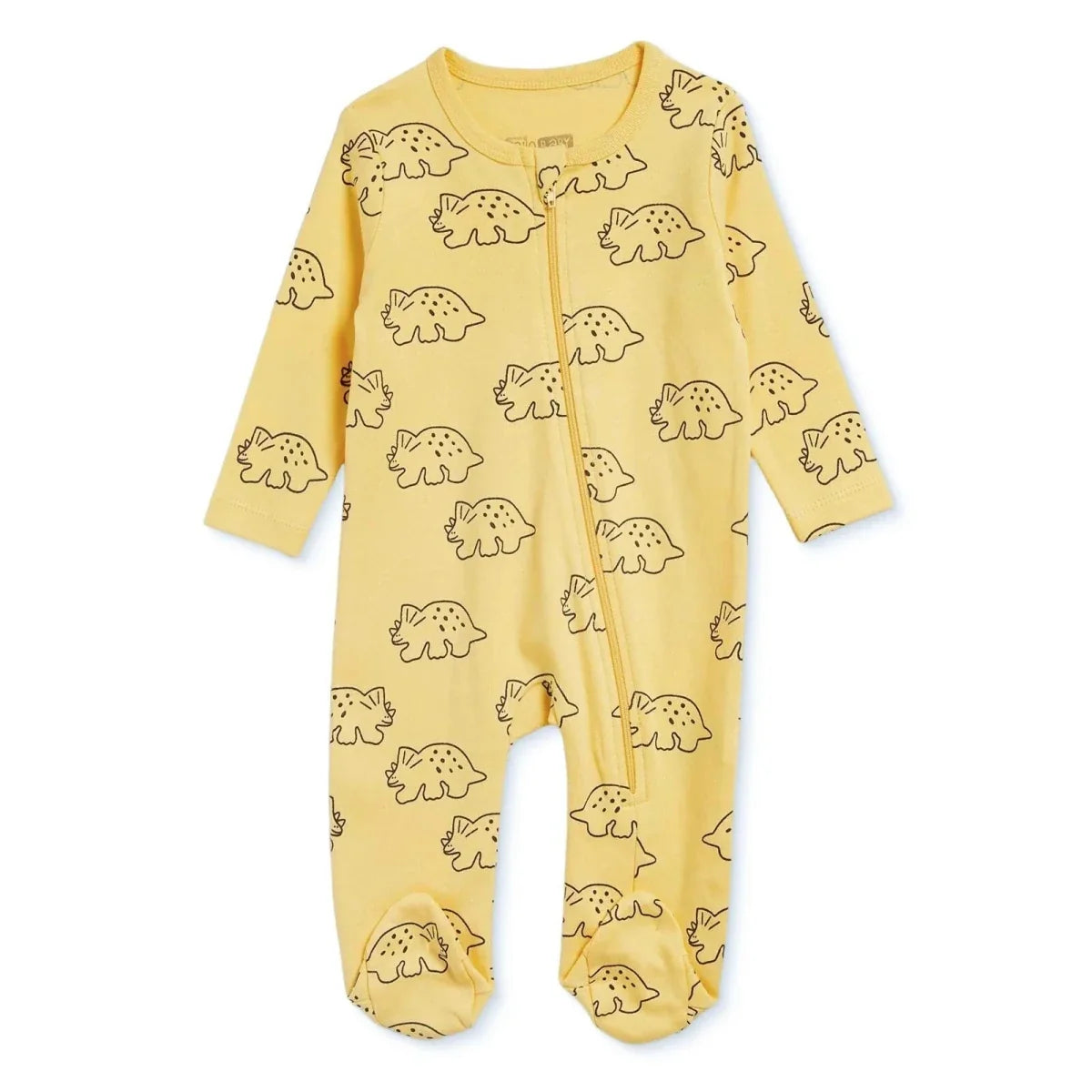 HelloBaby Long Sleeve Baby Sleepsuit with Feet (Newborn to 6-9 Months)