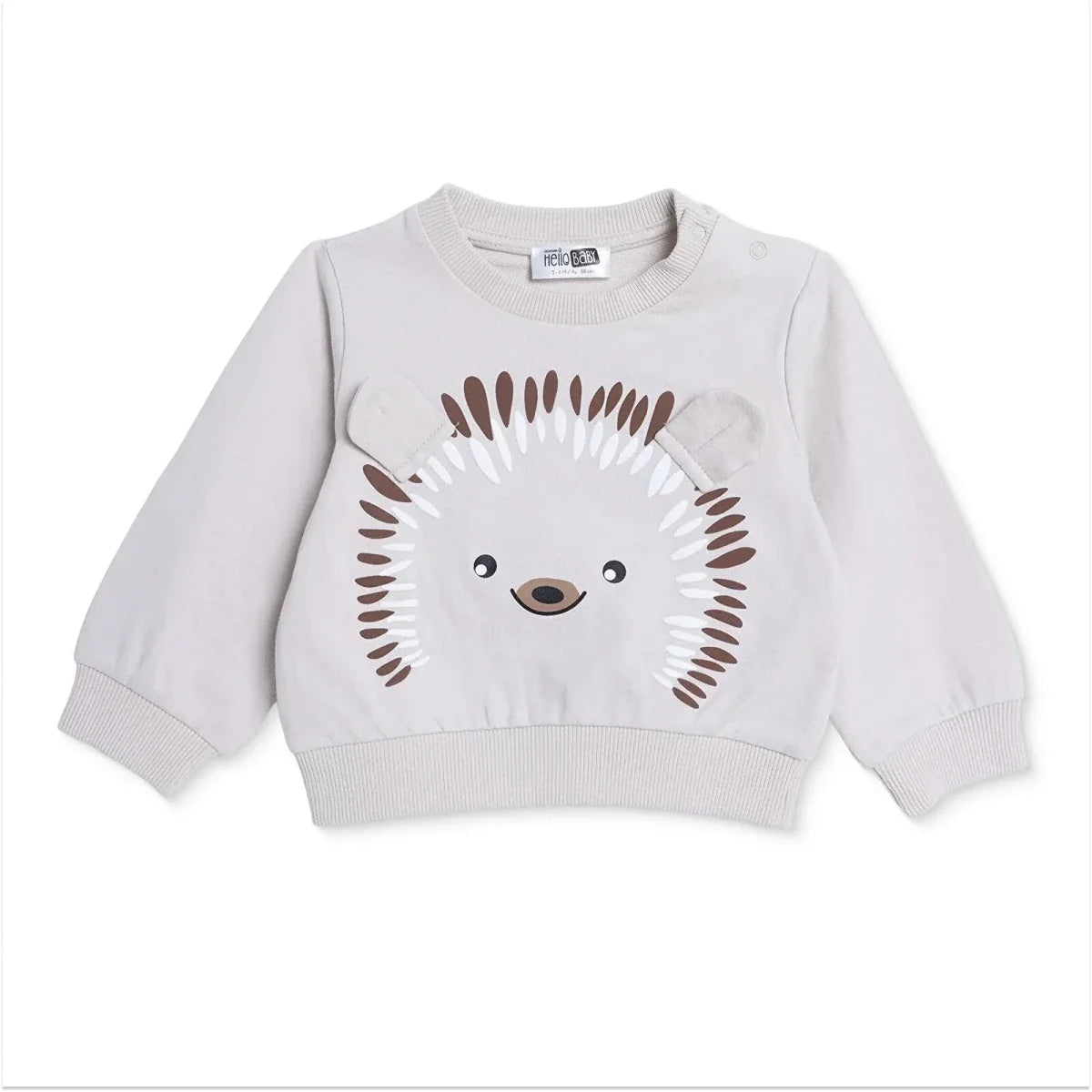 HelloBaby Hedgehog Print Baby Sweatshirt (1-3 Months to 12 Months)