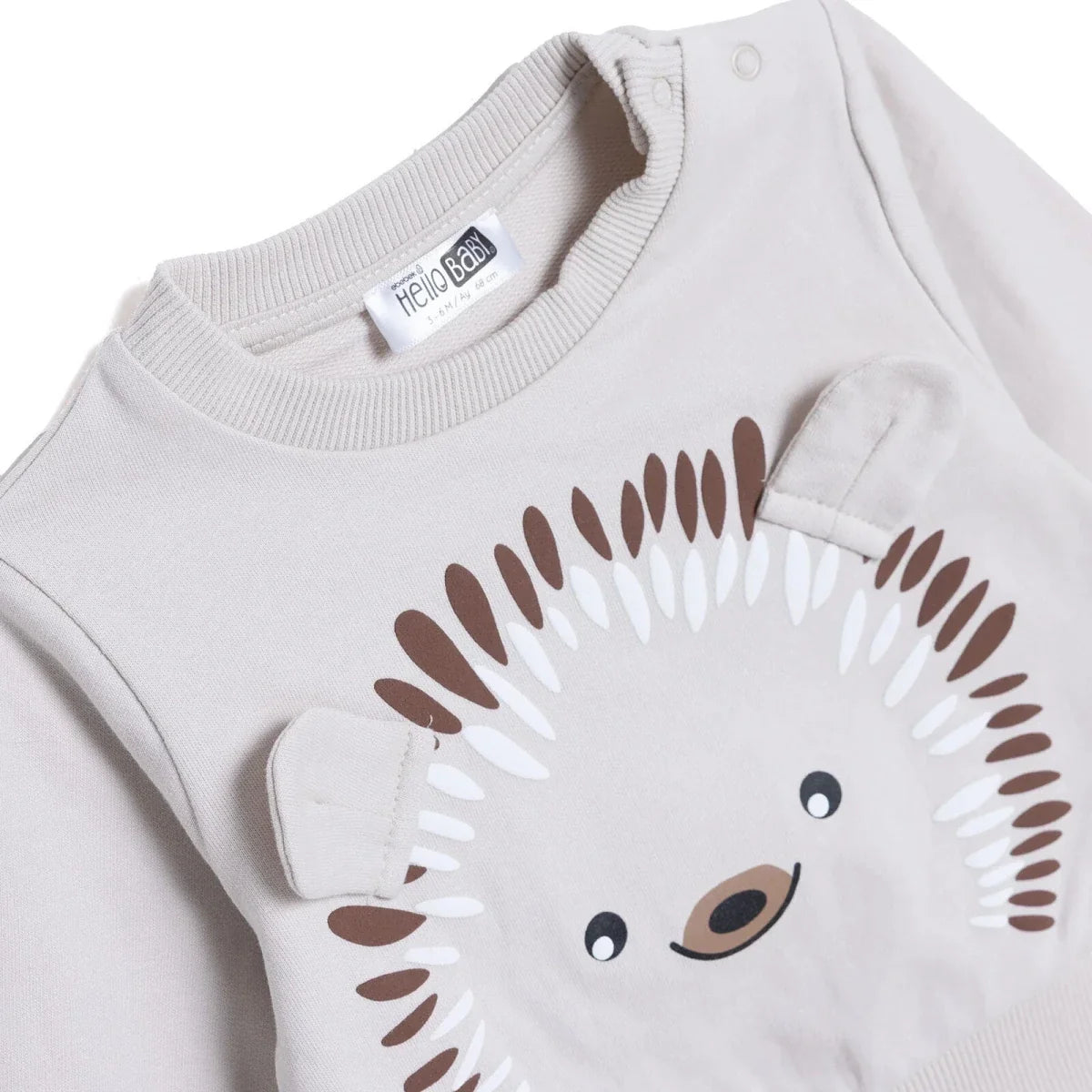 HelloBaby Hedgehog Print Baby Sweatshirt (1-3 Months to 12 Months)