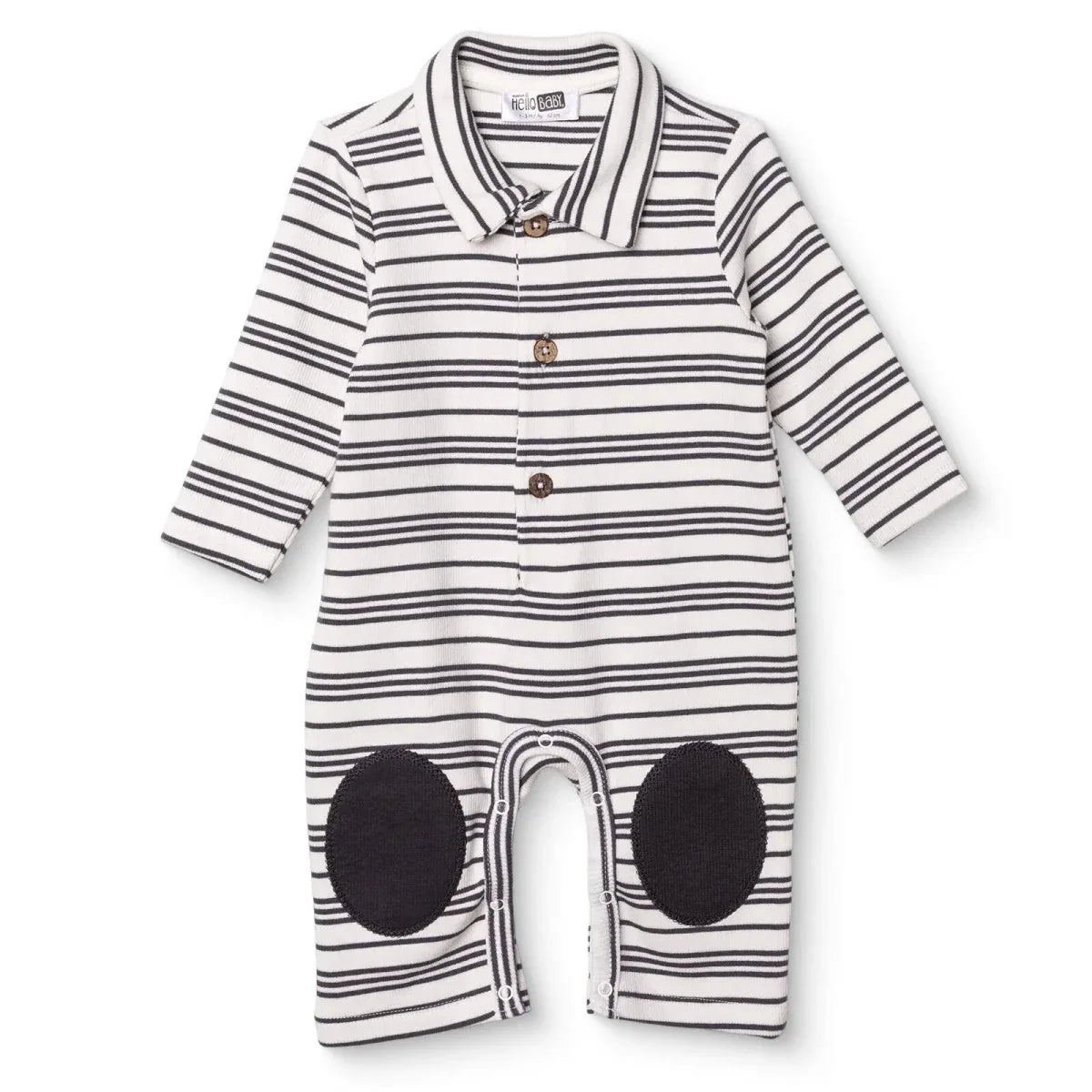 HelloBaby Long Sleeve Footless Baby Sleepsuit (Newborn to 6-9 Months)