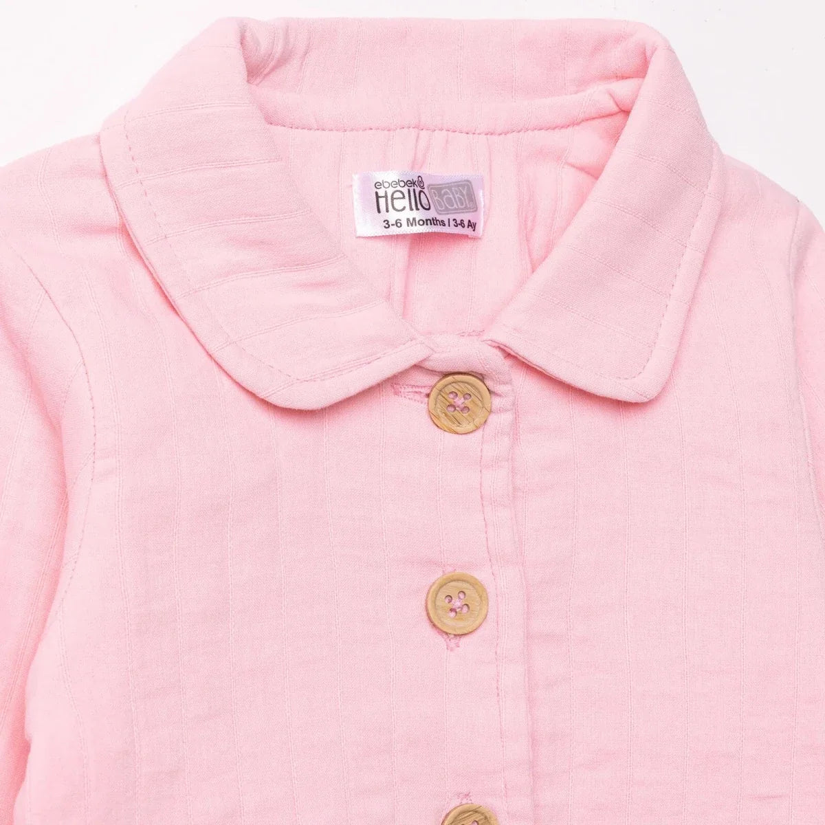 HelloBaby Short Sleeve Muslin Baby Cardigan (1-3 Months to 12 Months)
