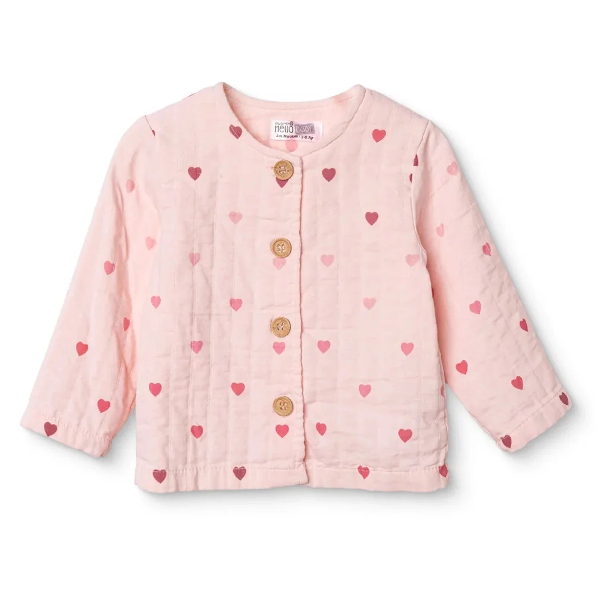 HelloBaby Short Sleeve Muslin Baby Cardigan (1-3 Months to 12 Months)