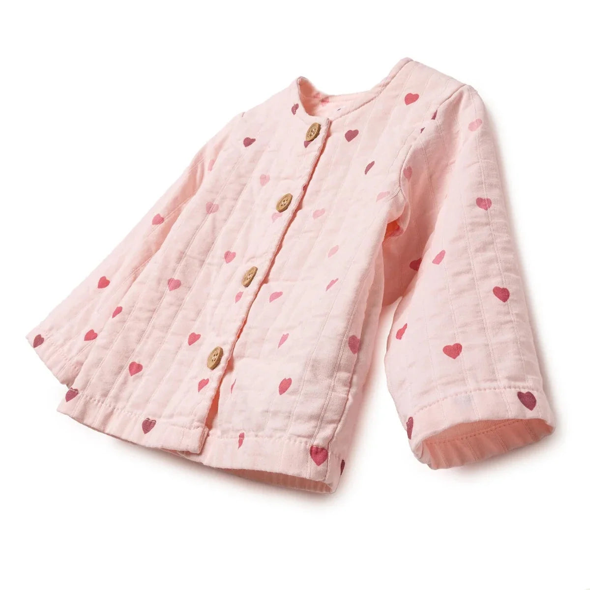 HelloBaby Short Sleeve Muslin Baby Cardigan (1-3 Months to 12 Months)