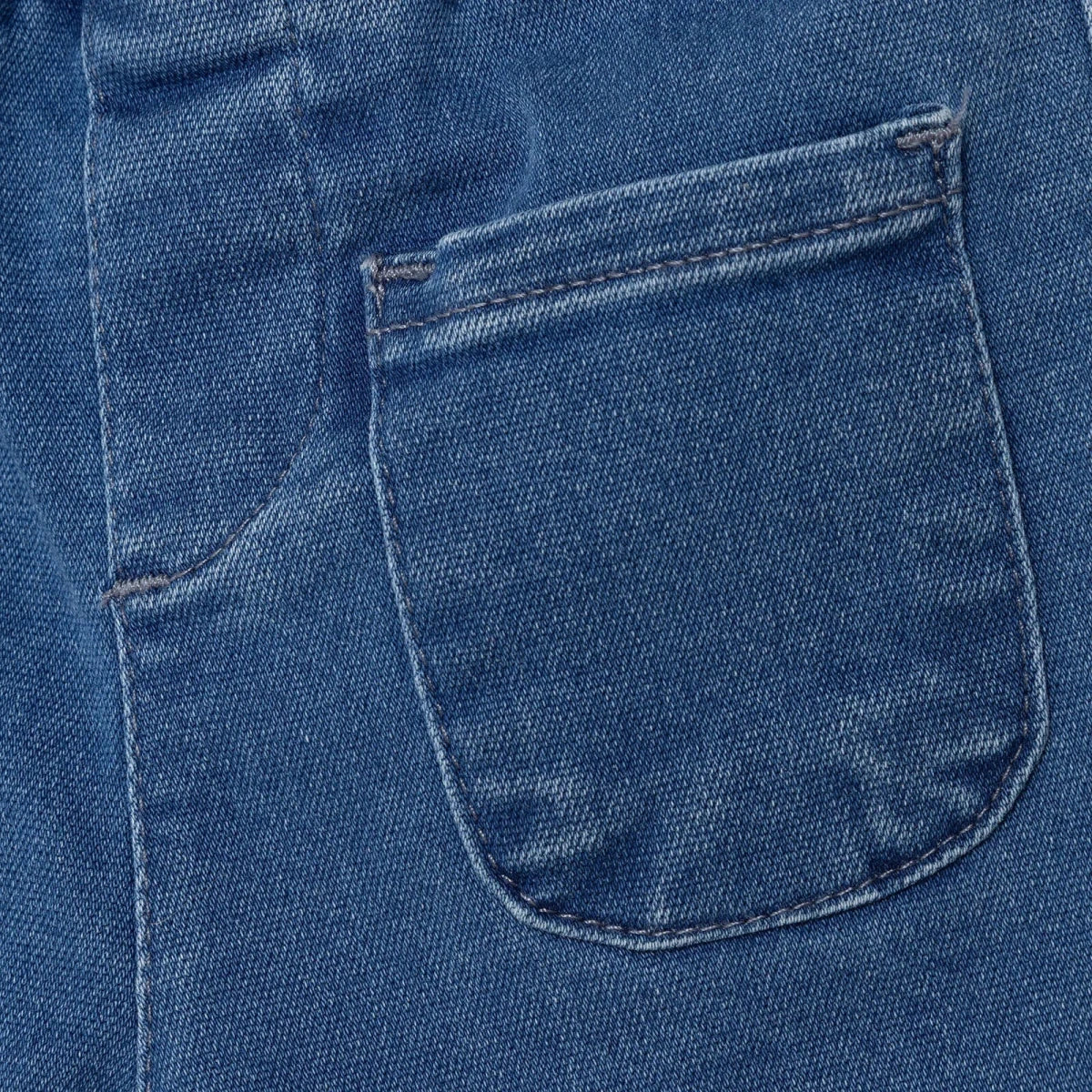 HelloBaby Girls Denim Trousers Buttoned Berry Belle Full Length - Indigo