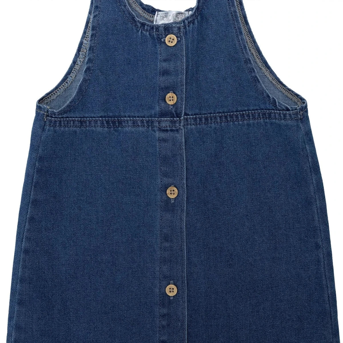 HelloBaby Girls Dress Strawberry Print Snap Fastening Berry Belle Crew Neck Short Length Short Sleev - Indigo