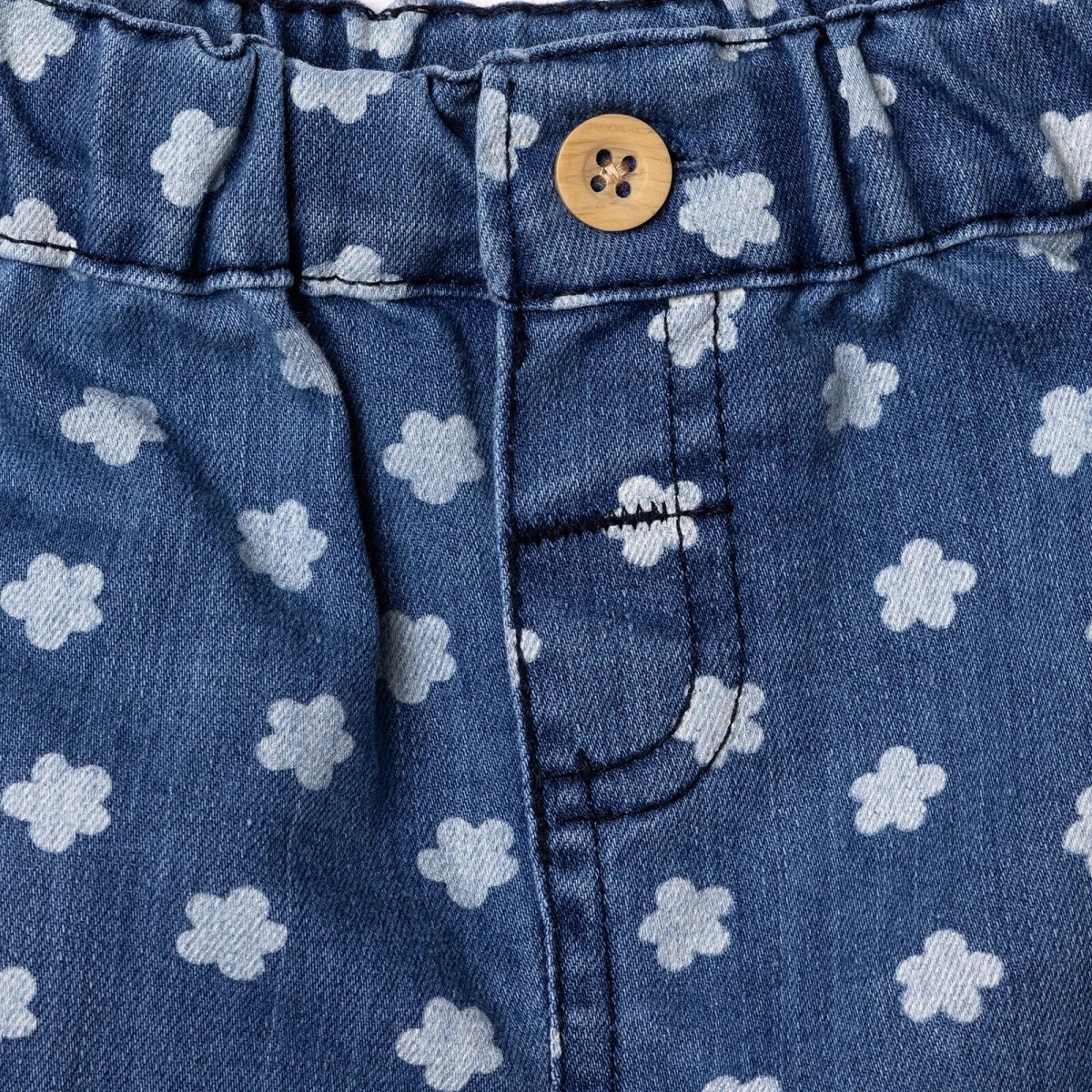 HelloBaby Floral Print Denim Baby Shorts (6-9 Months to 4-5 Years)