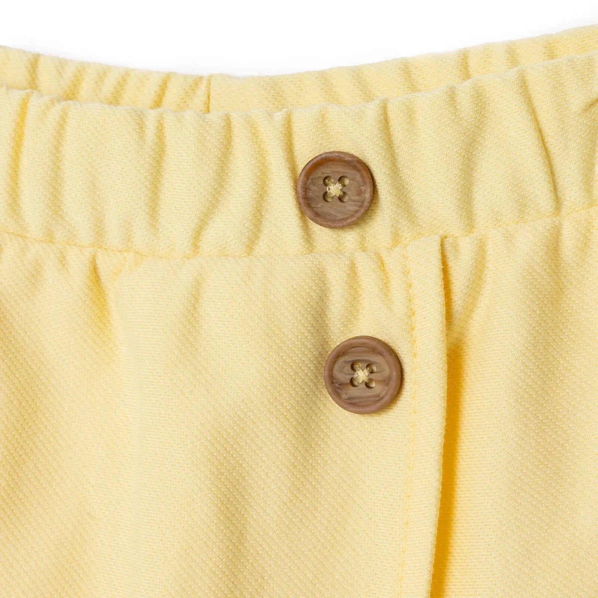HelloBaby Girls Shorts with Buttons None Short Leg - Yellow