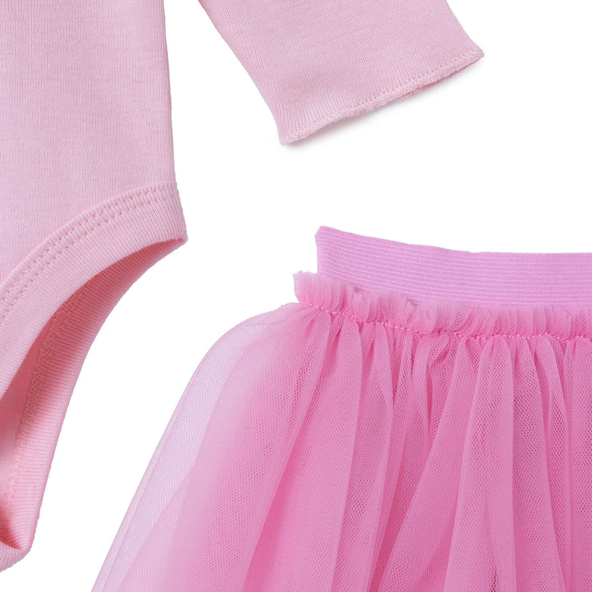 HelloBaby Floral Print Long Sleeve Baby Top & Tulle Skirt Set (1-3 to 12 Months)